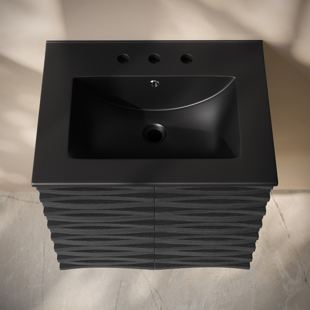 Black Oak / Black / 3-Hole Wide