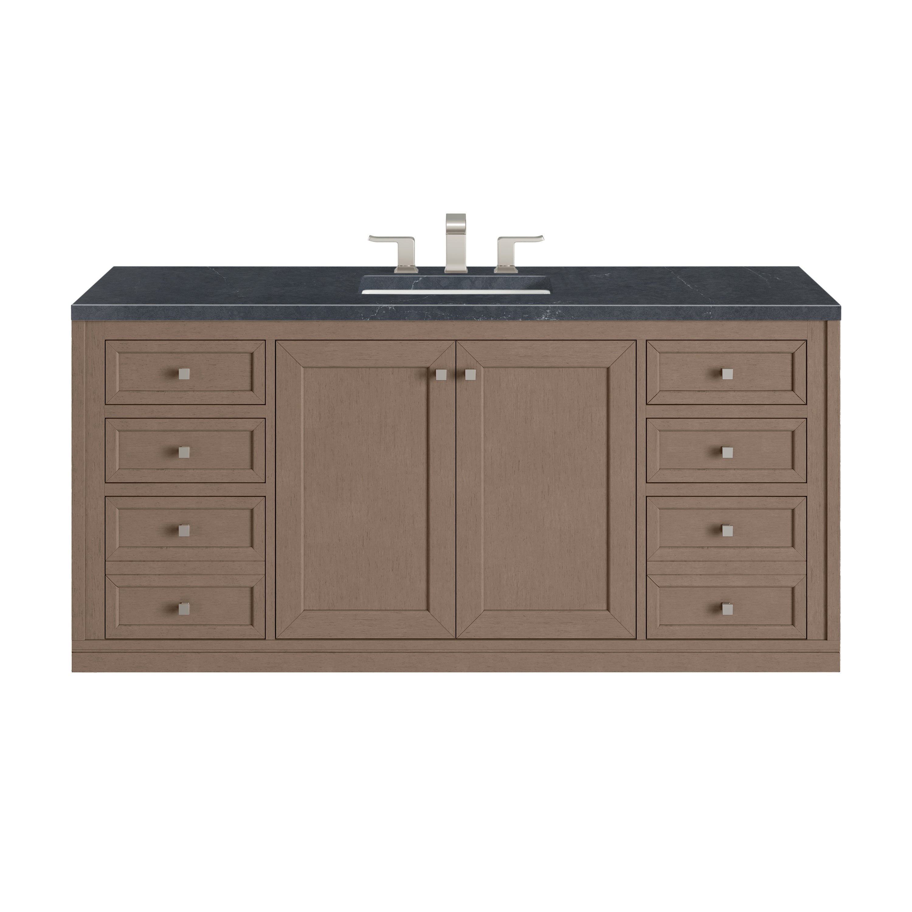 Walnut Whisper / Charcoal Soapstone - 3 Faucet Holes