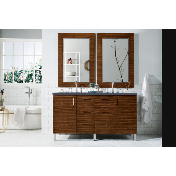 American Walnut / Charcoal Soapstone - 3 Faucet Holes