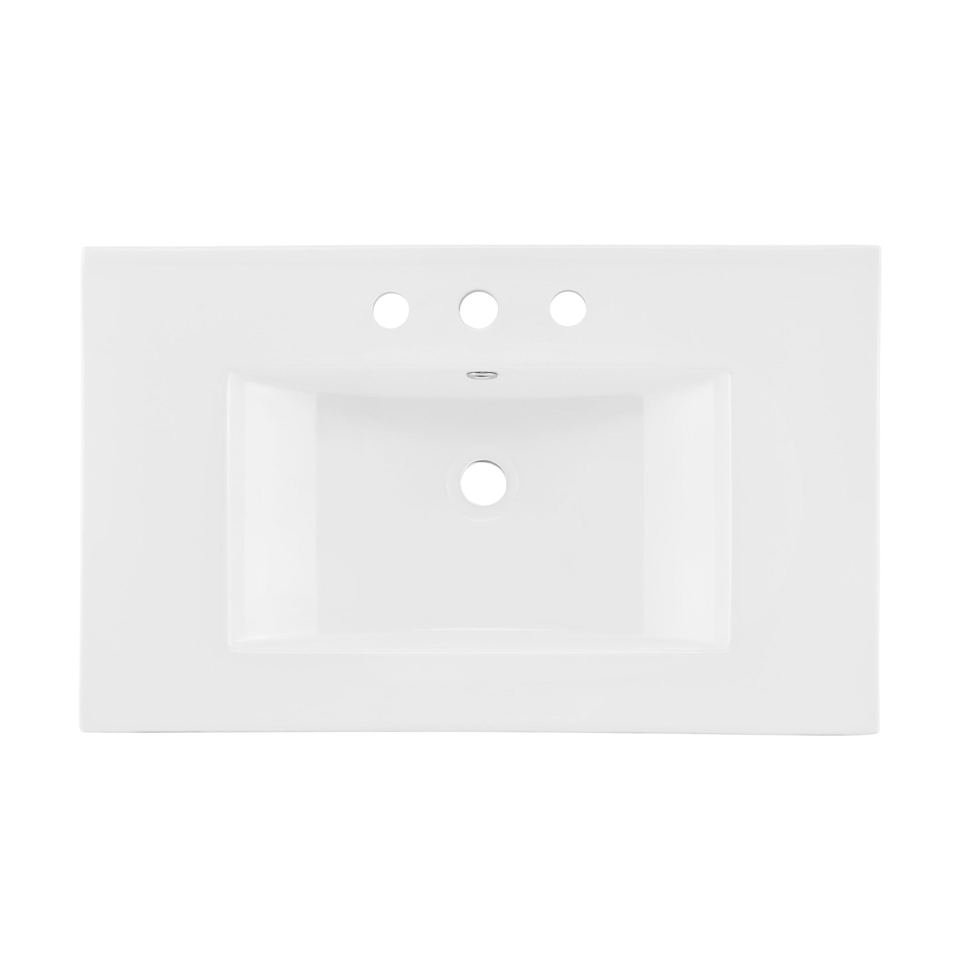 Glossy White / 3-Hole - Center