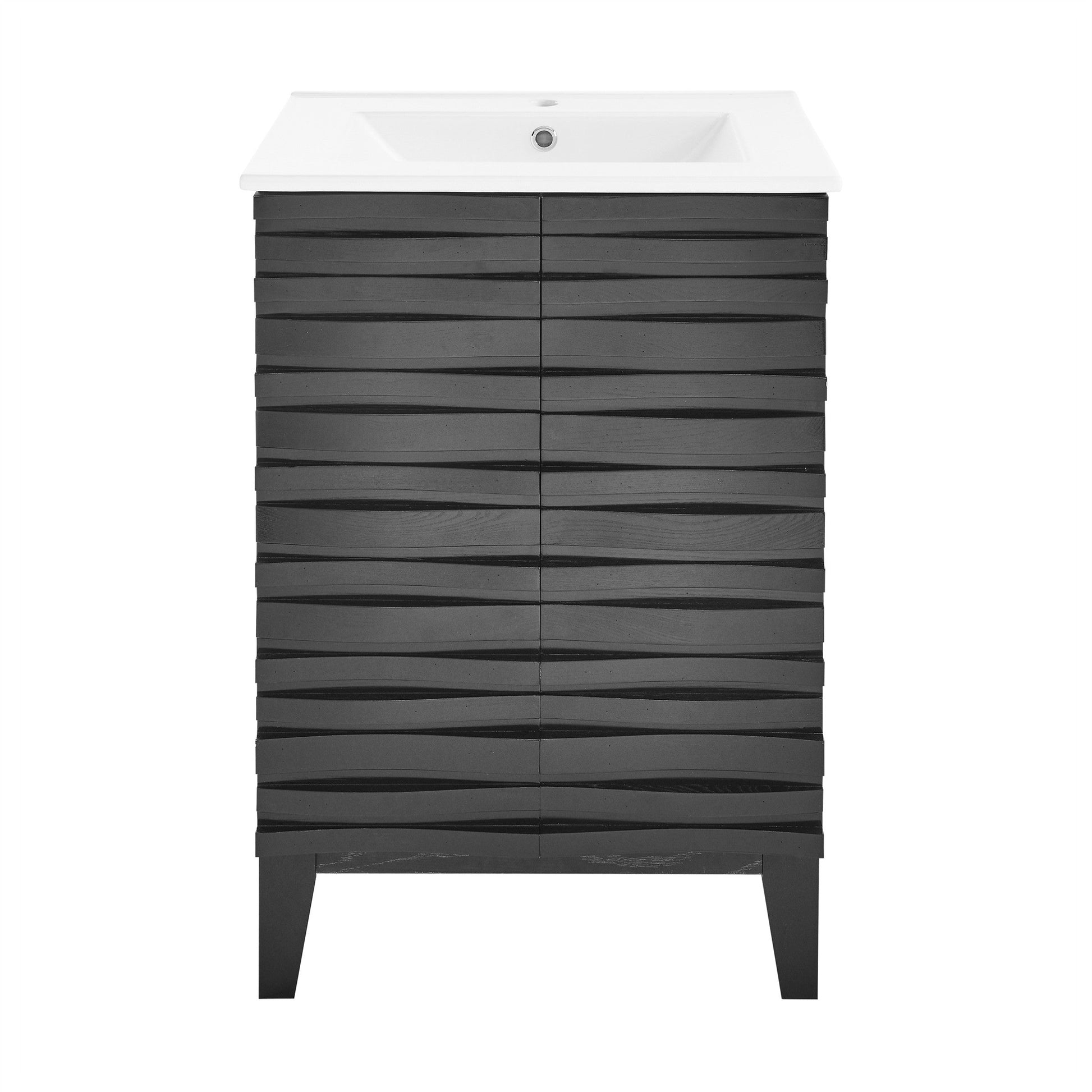 Black Oak / White / 1-Hole