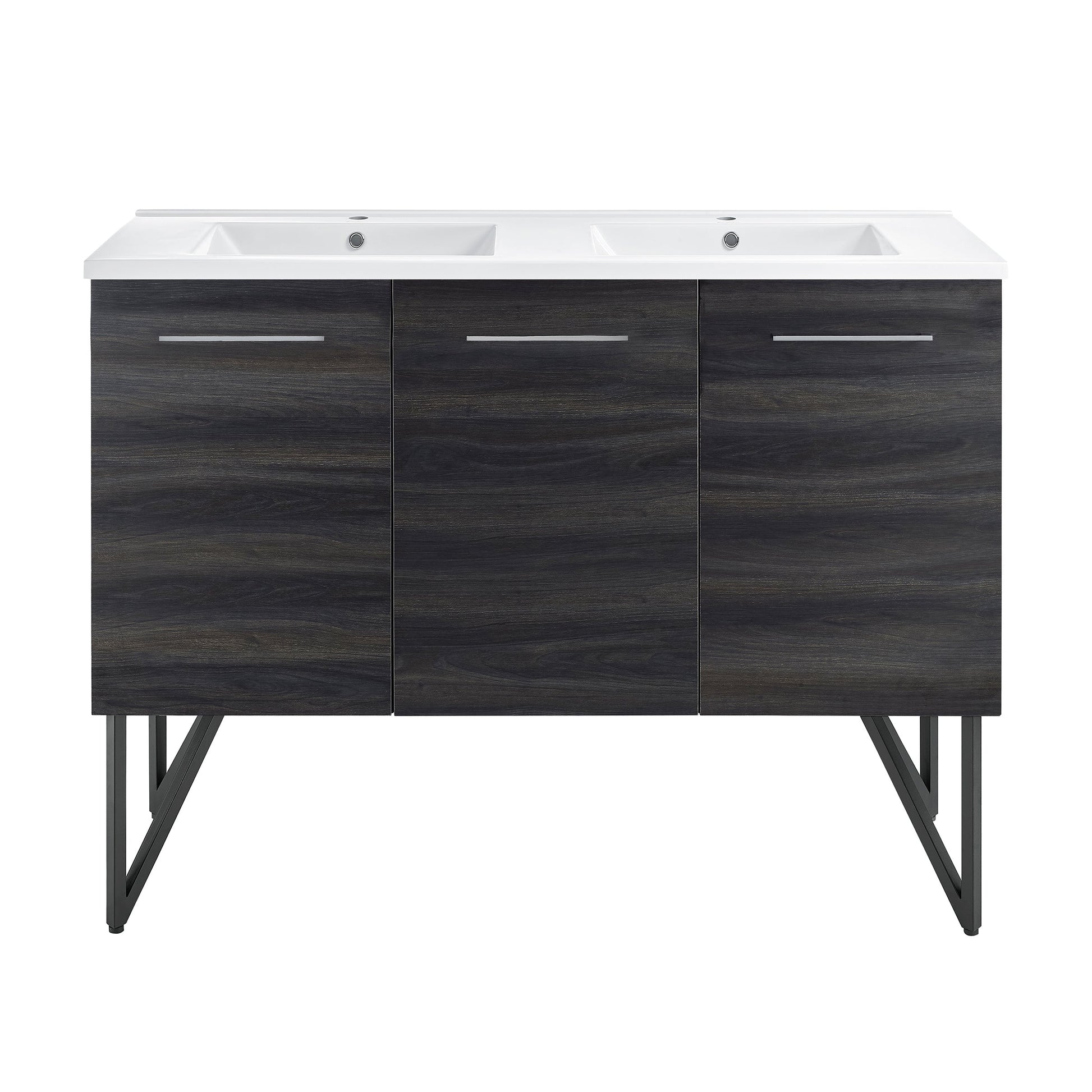 Black Walnut / White / 1-Hole