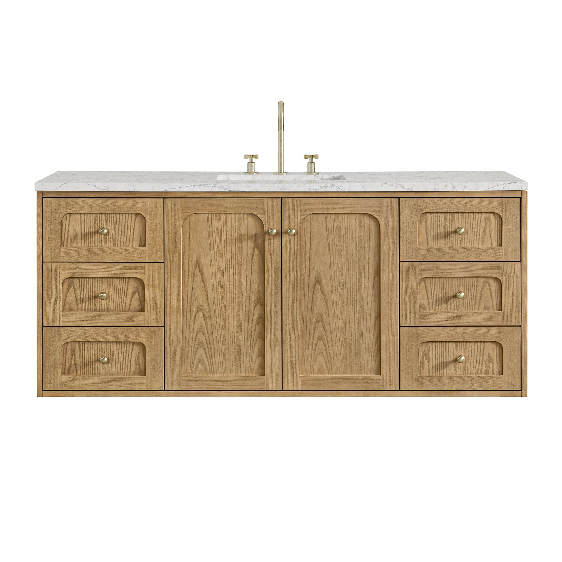 Light Natural Oak / Eternal Jasmine Pearl - 3 Faucet Holes