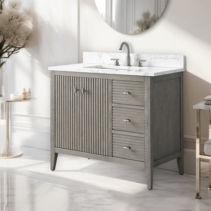 Linear Driftwood Gray / Brushed Nickel