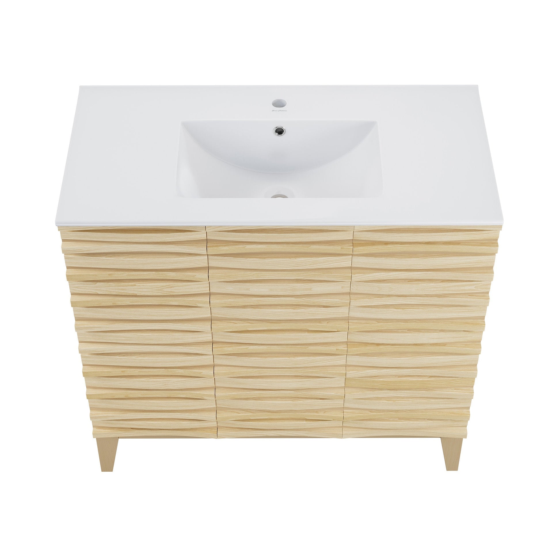 Natural Oak / White / 1-Hole