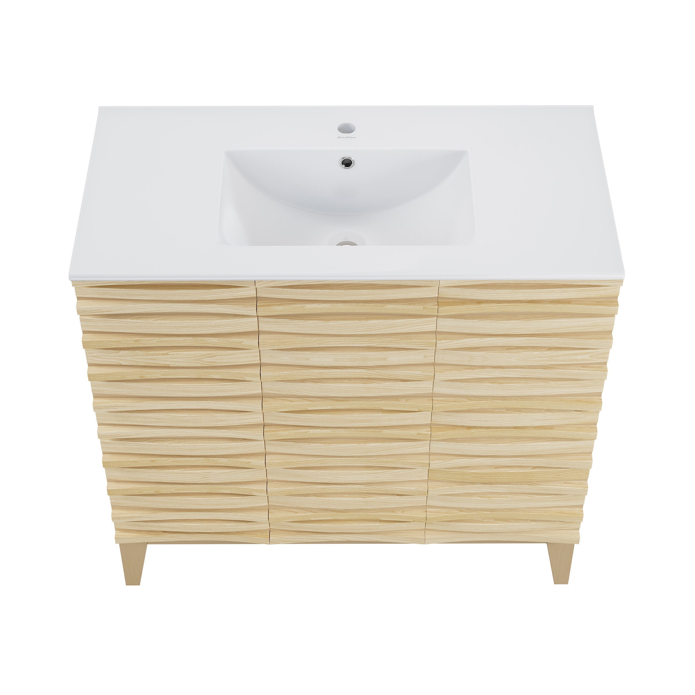 Natural Oak / White / 1-Hole