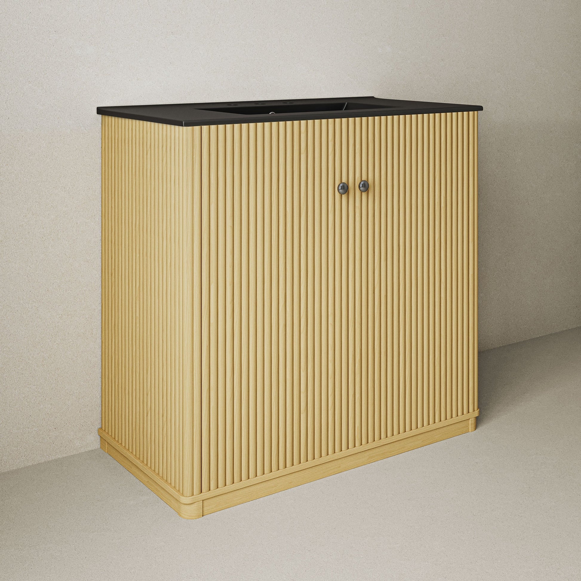 Natural Oak / Black / 3-Hole
