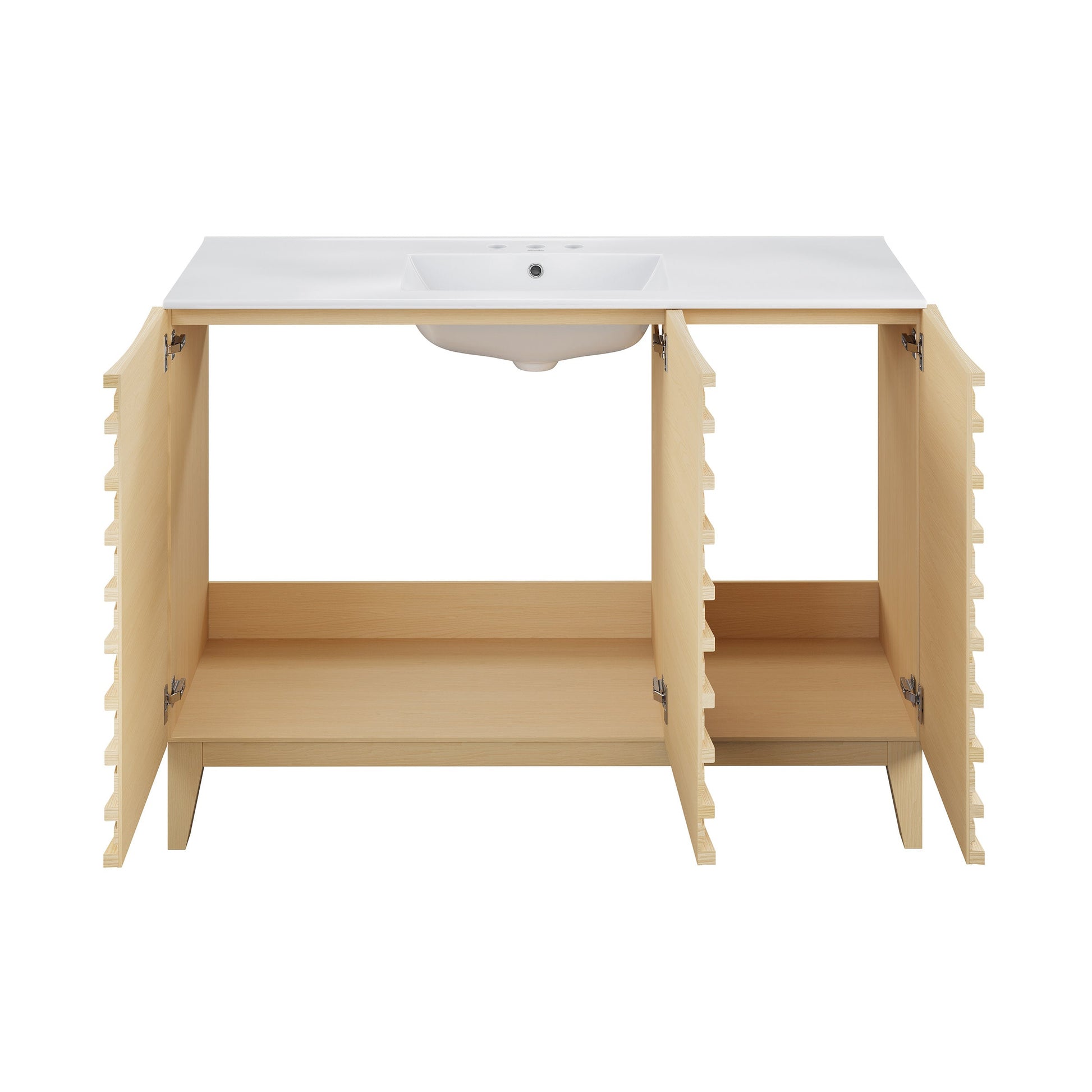 Natural Oak / Glossy White / 3-Hole