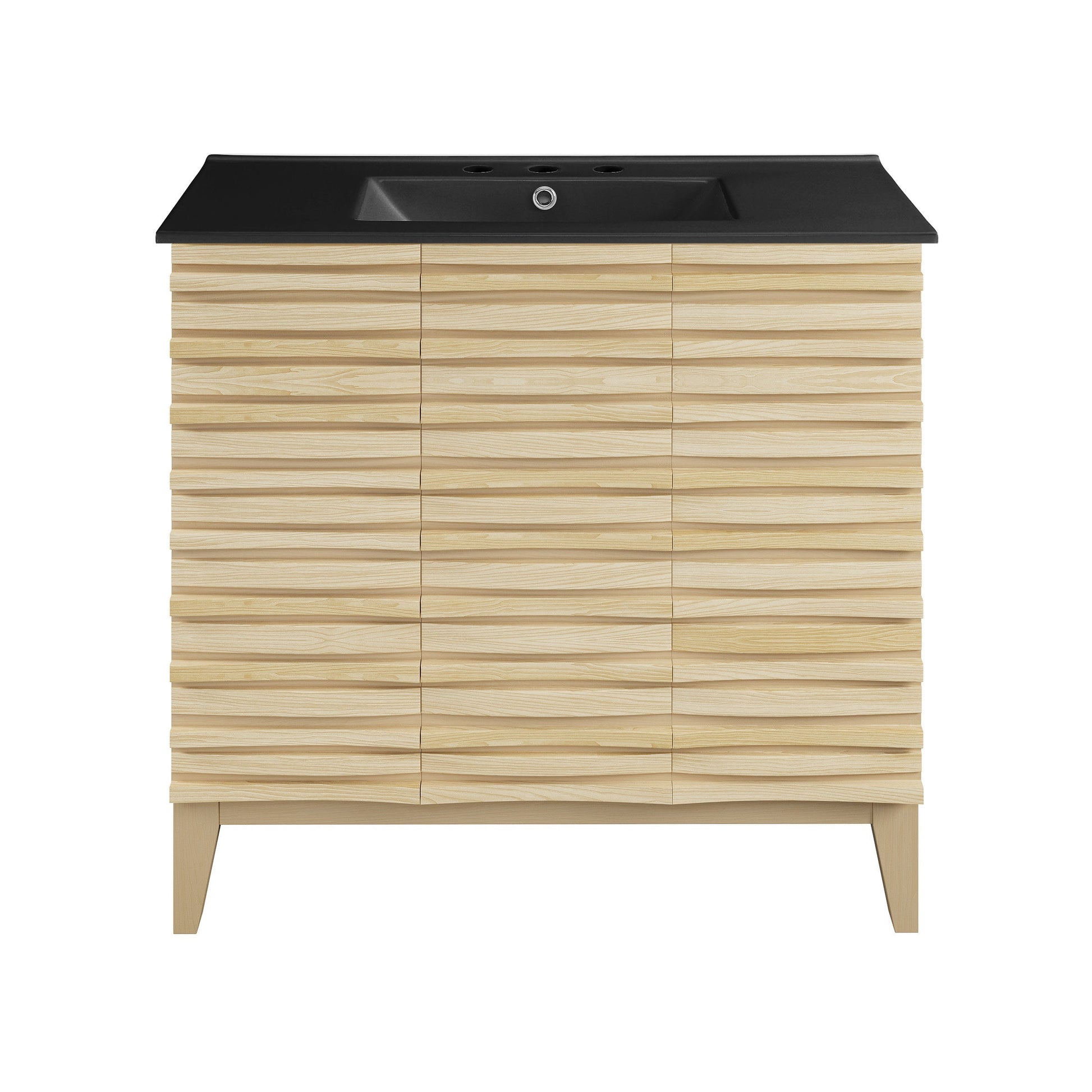 Natural Oak / Matte Black / 3-Hole
