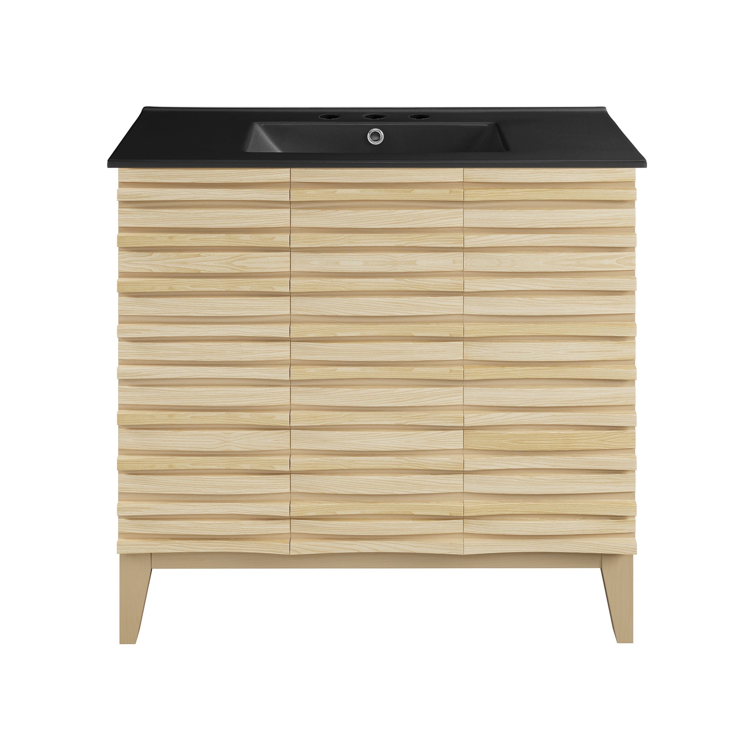 Natural Oak / Matte Black / 3-Hole