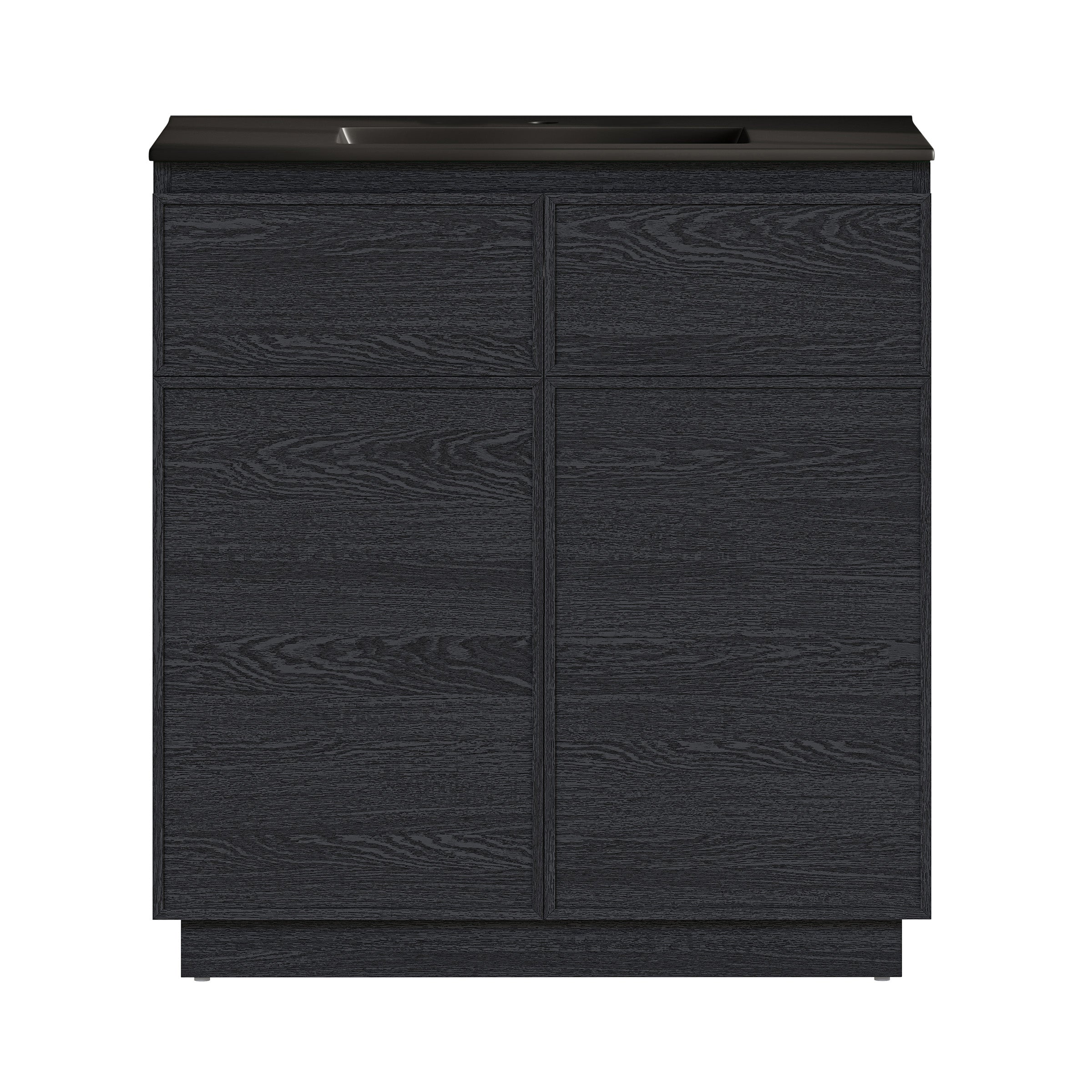 Black Oak / Black / 1-Hole