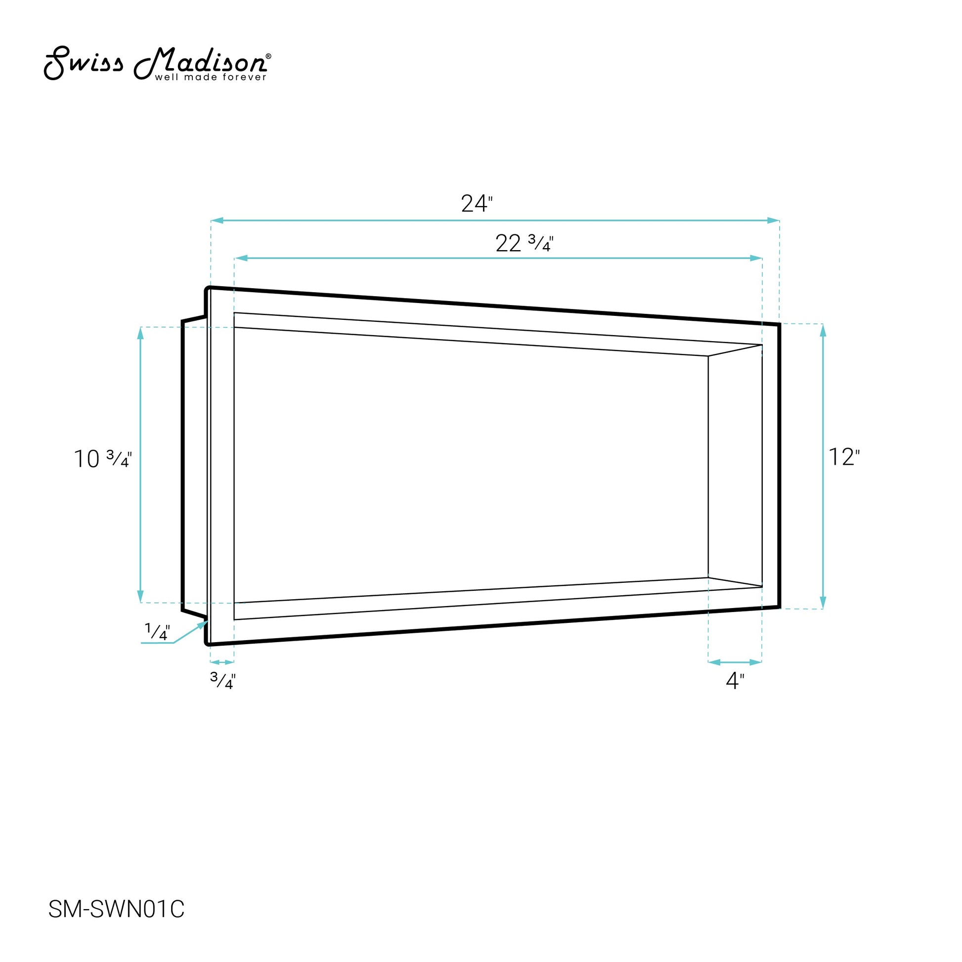 Matte Chrome / Single Shelf