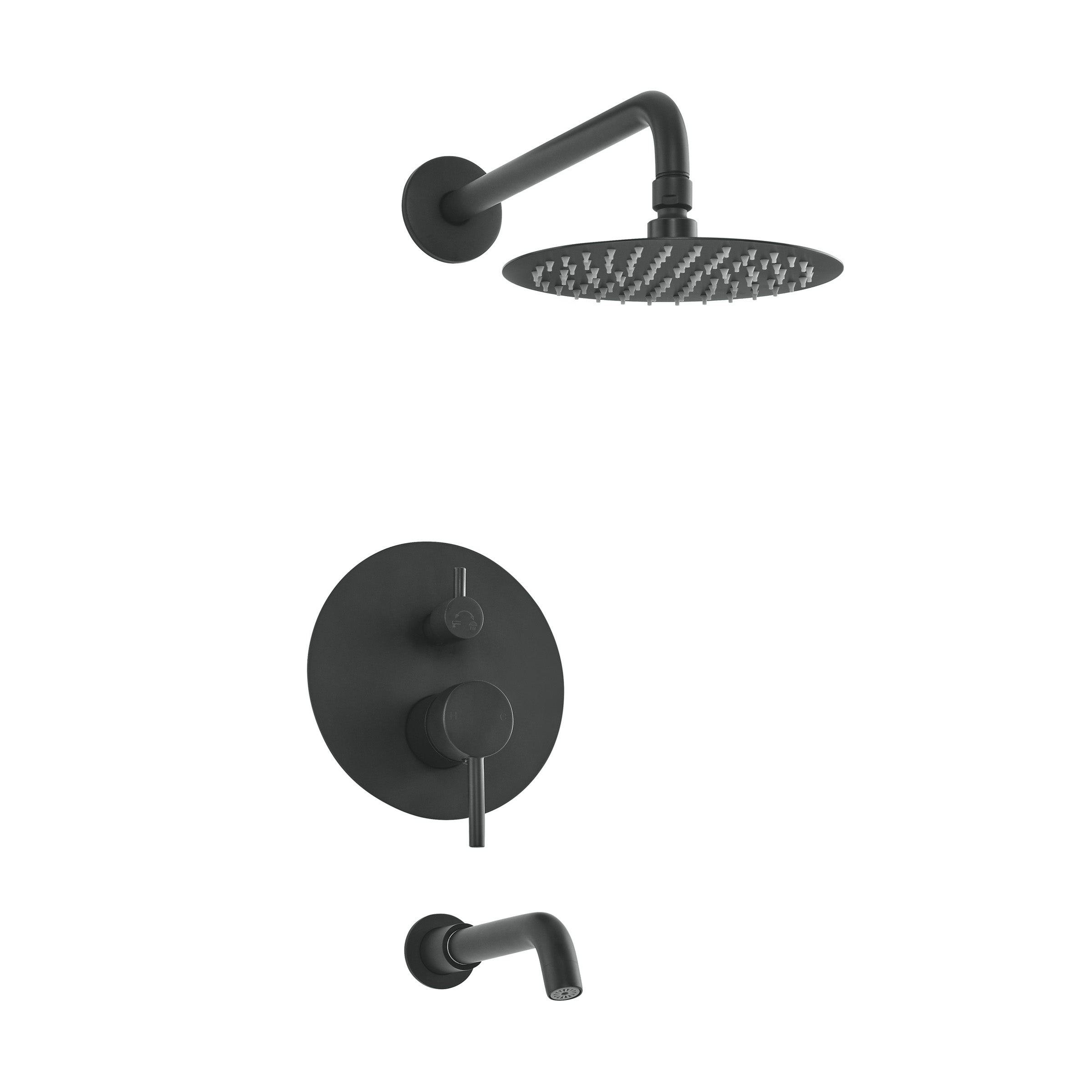Matte Black / Without Hand Sprayer / With Tub Filler