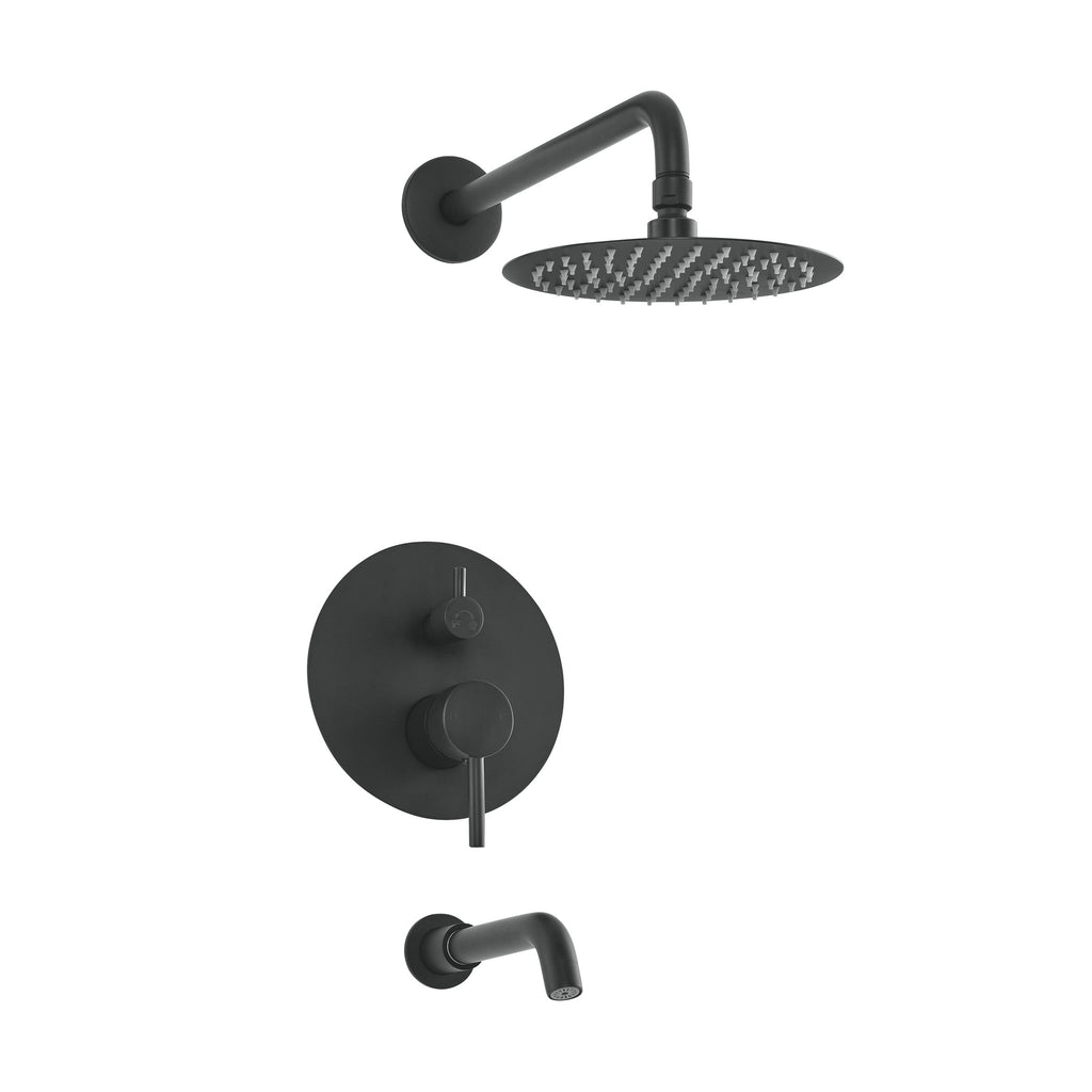 Matte Black / Without Hand Sprayer / With Tub Filler