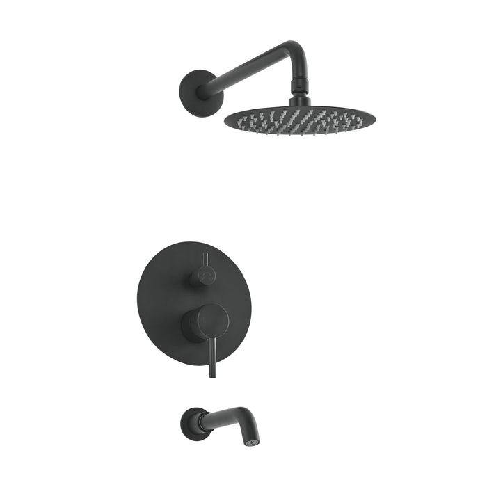 Matte Black / Without Hand Sprayer / With Tub Filler