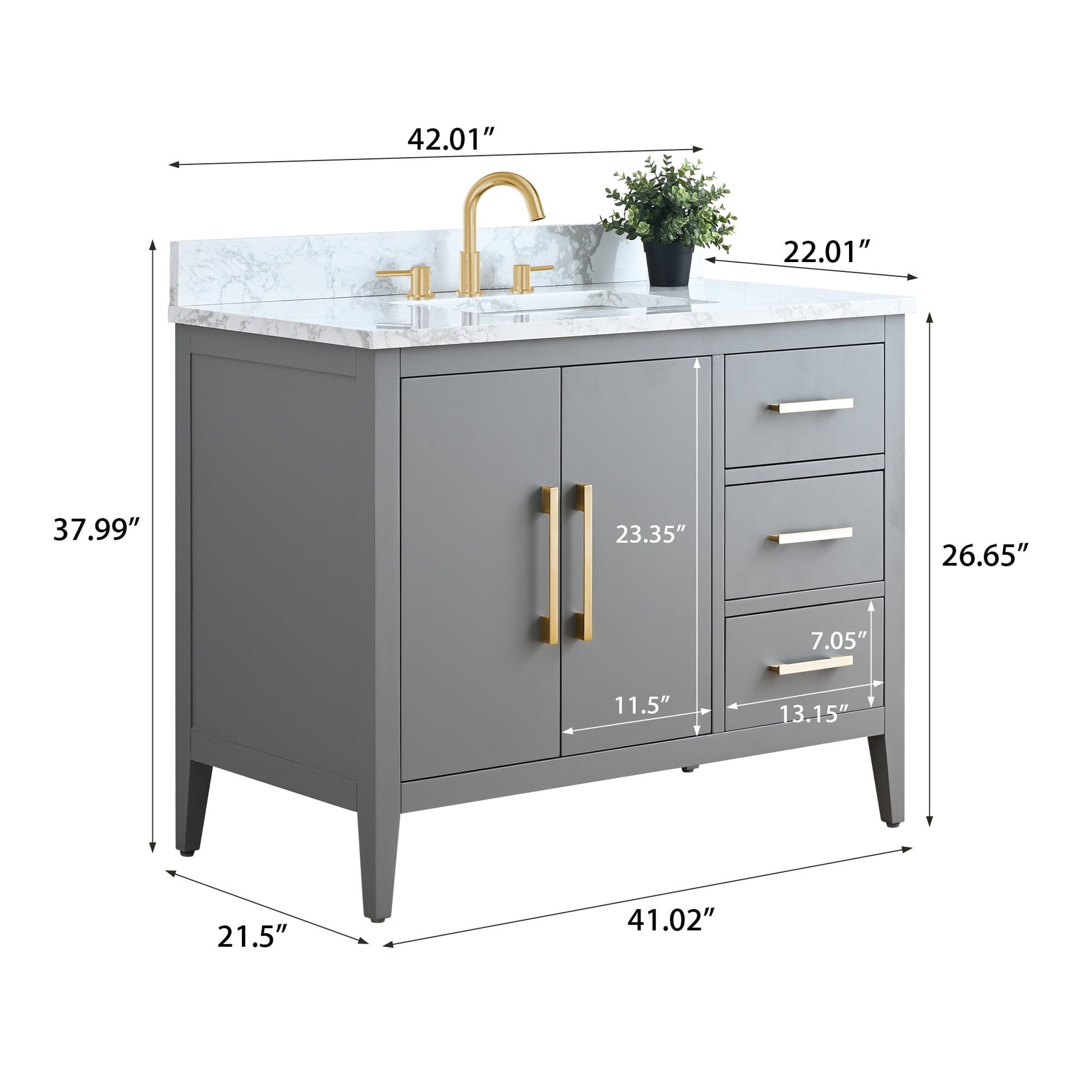 Cashmere Gray / Golden Brushed