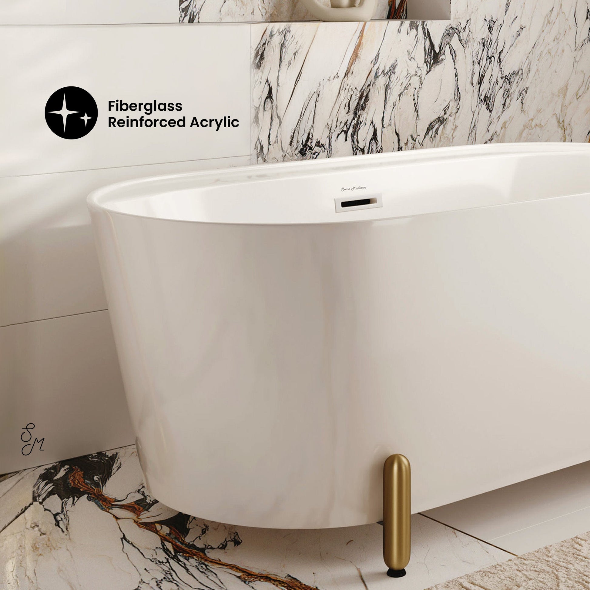 Glossy White / Gold
