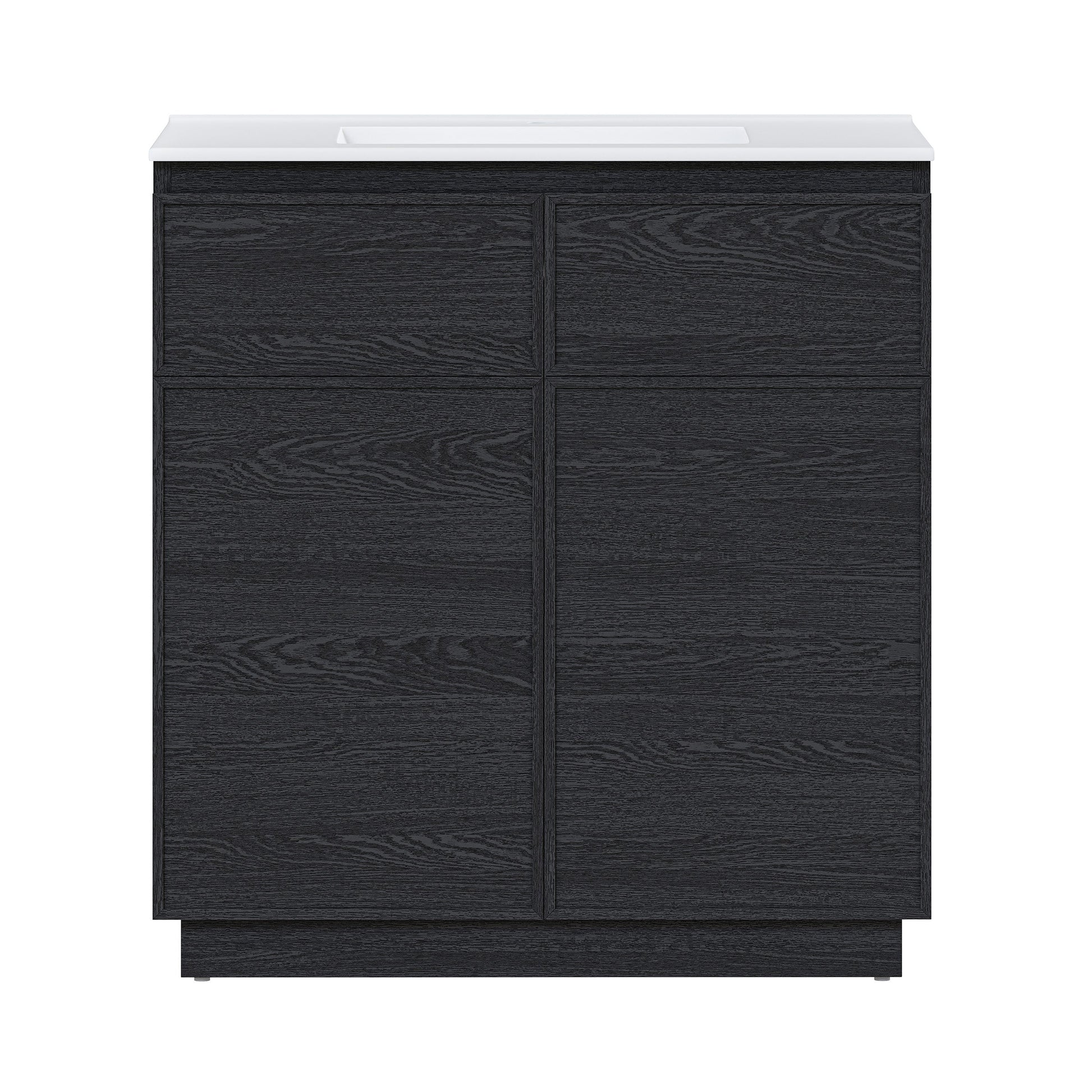 Black Oak / White / 1-Hole