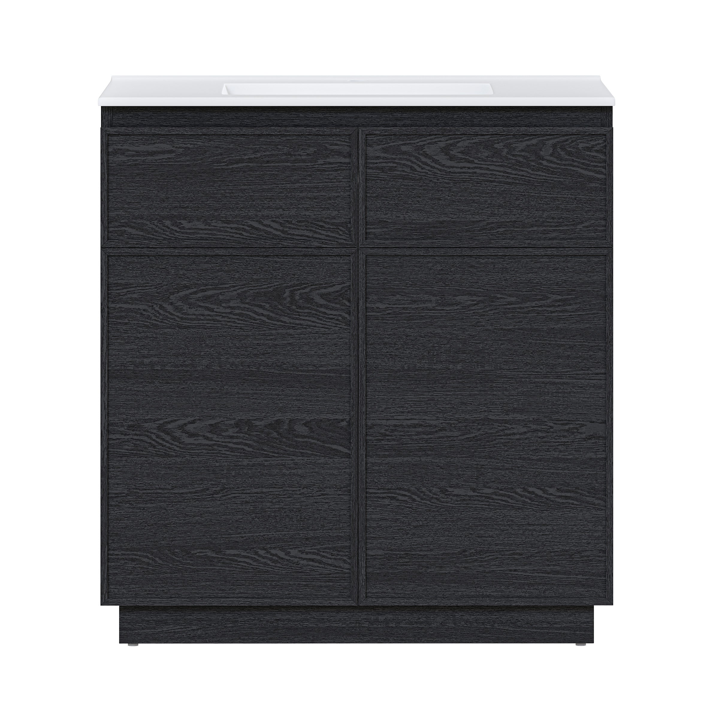 Black Oak / White / 1-Hole