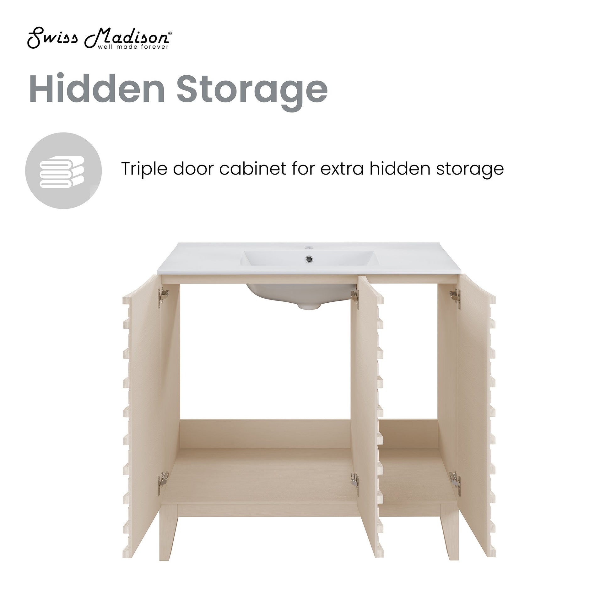White Oak / White / 1-Hole