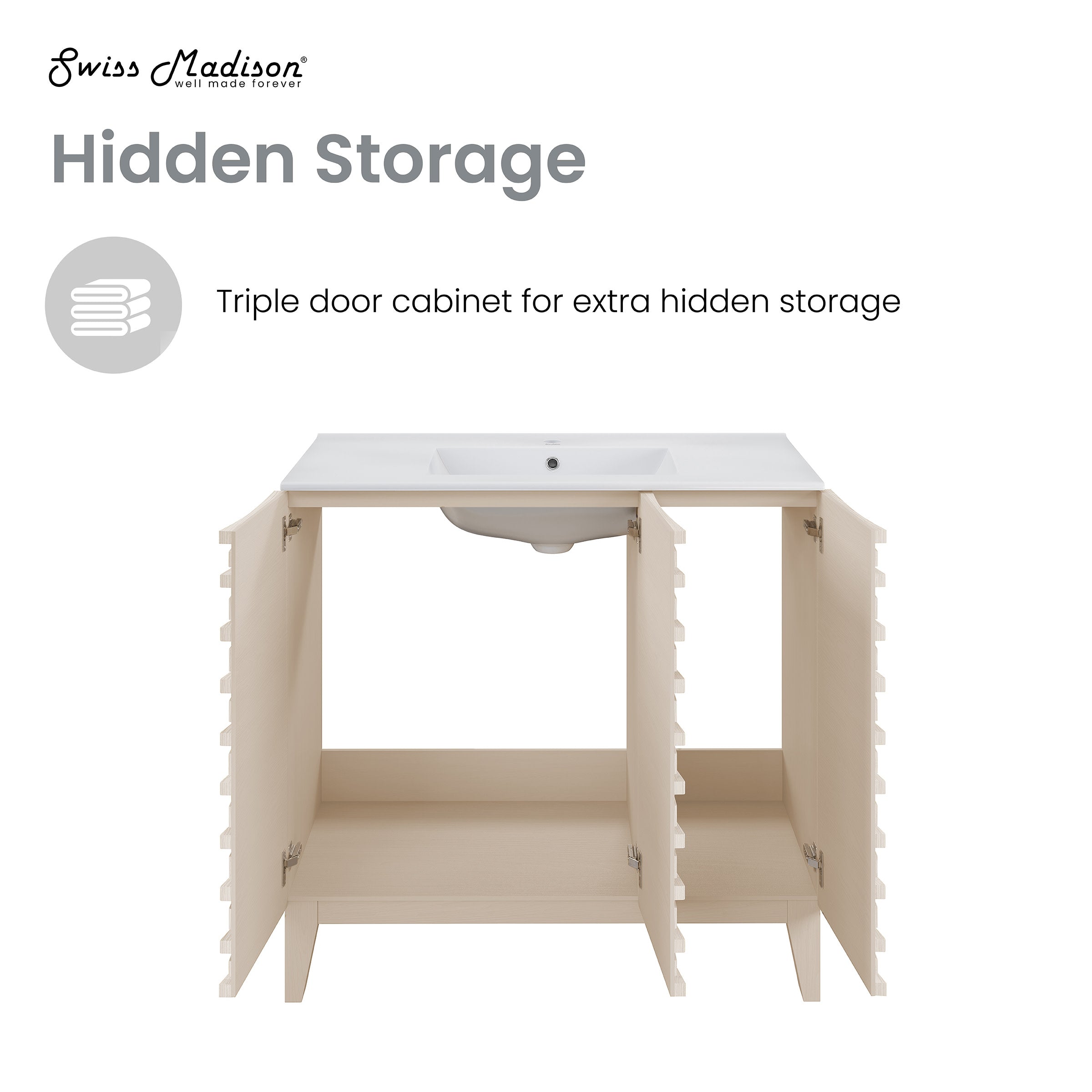 White Oak / White / 1-Hole
