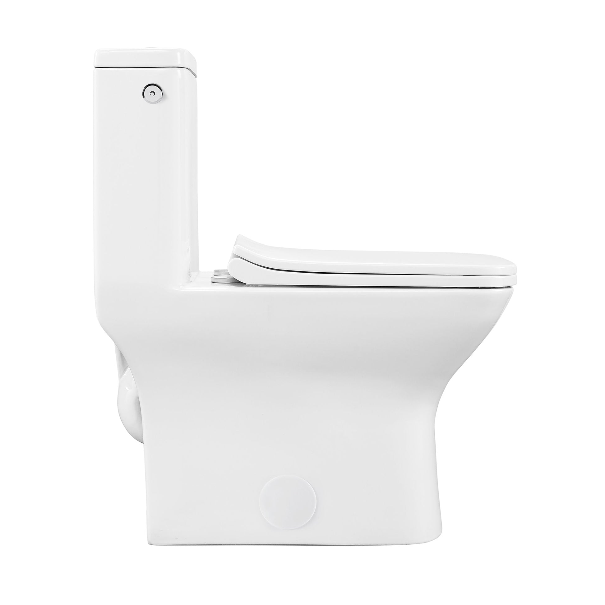 Glossy White / Dual Touchless - Left / Chrome