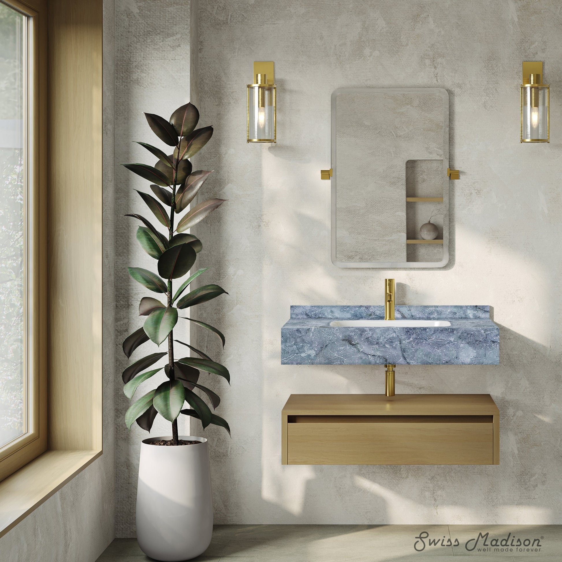 Natural Oak / Blue Celeste