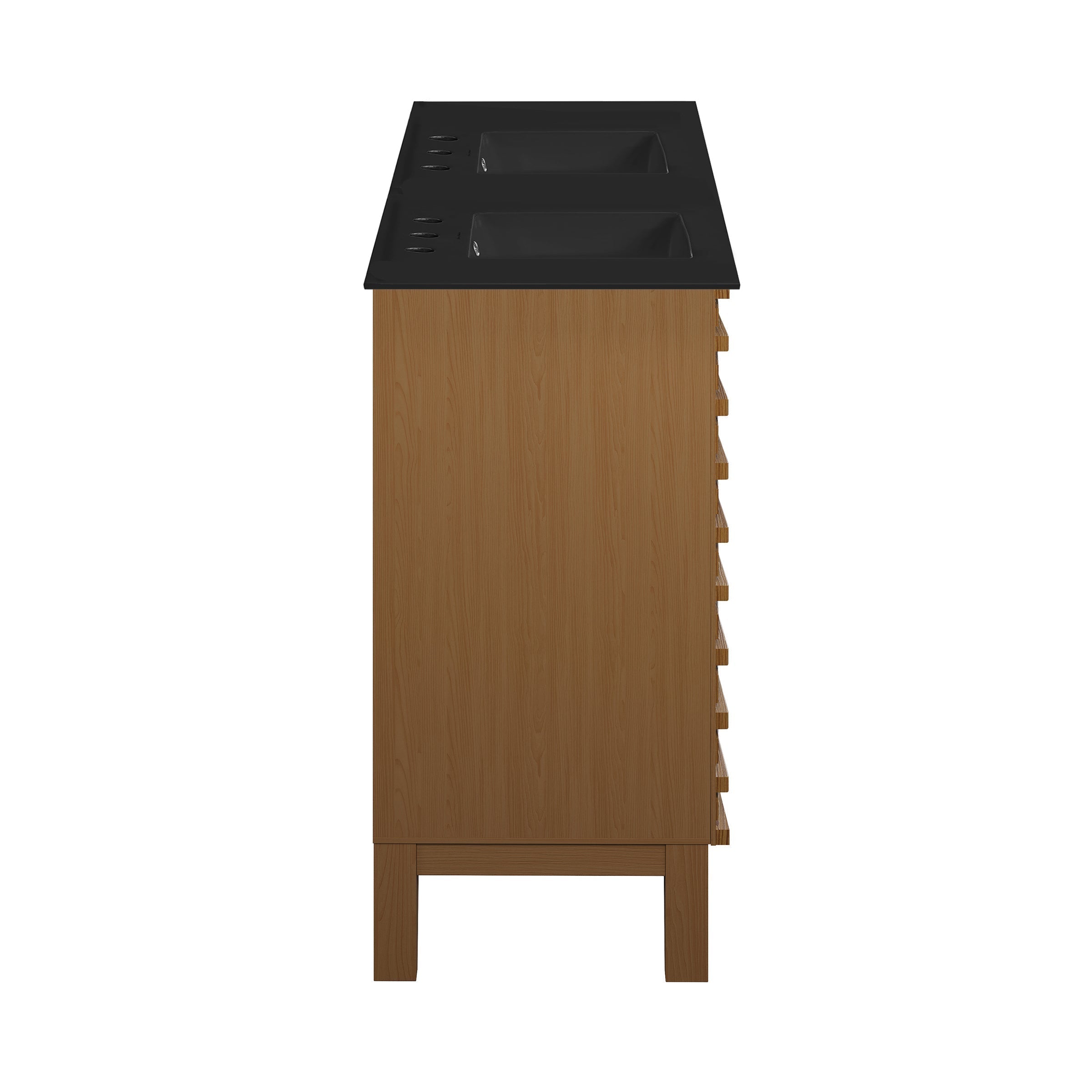 Brown Oak / Matte Black / 3-Hole