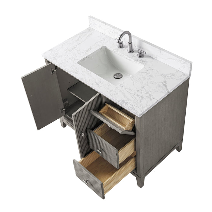 Linear Driftwood Gray / Brushed Nickel