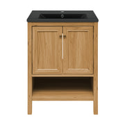 Golden Oak / Black / 1-Hole