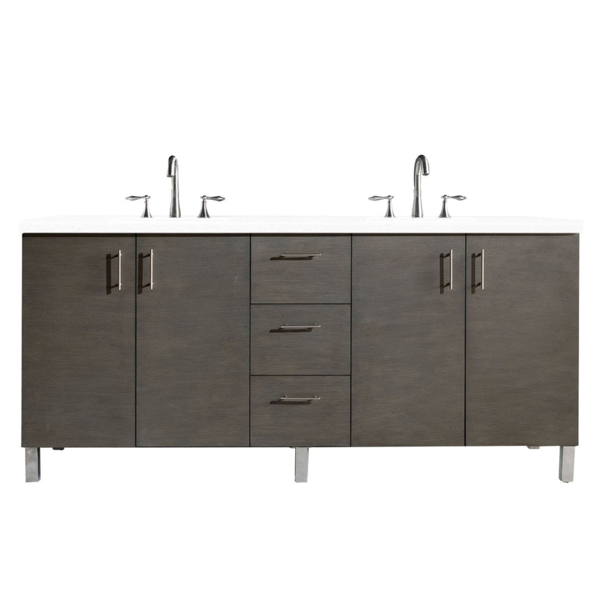 Silver Oak / White Zeus - 3 Faucet Holes