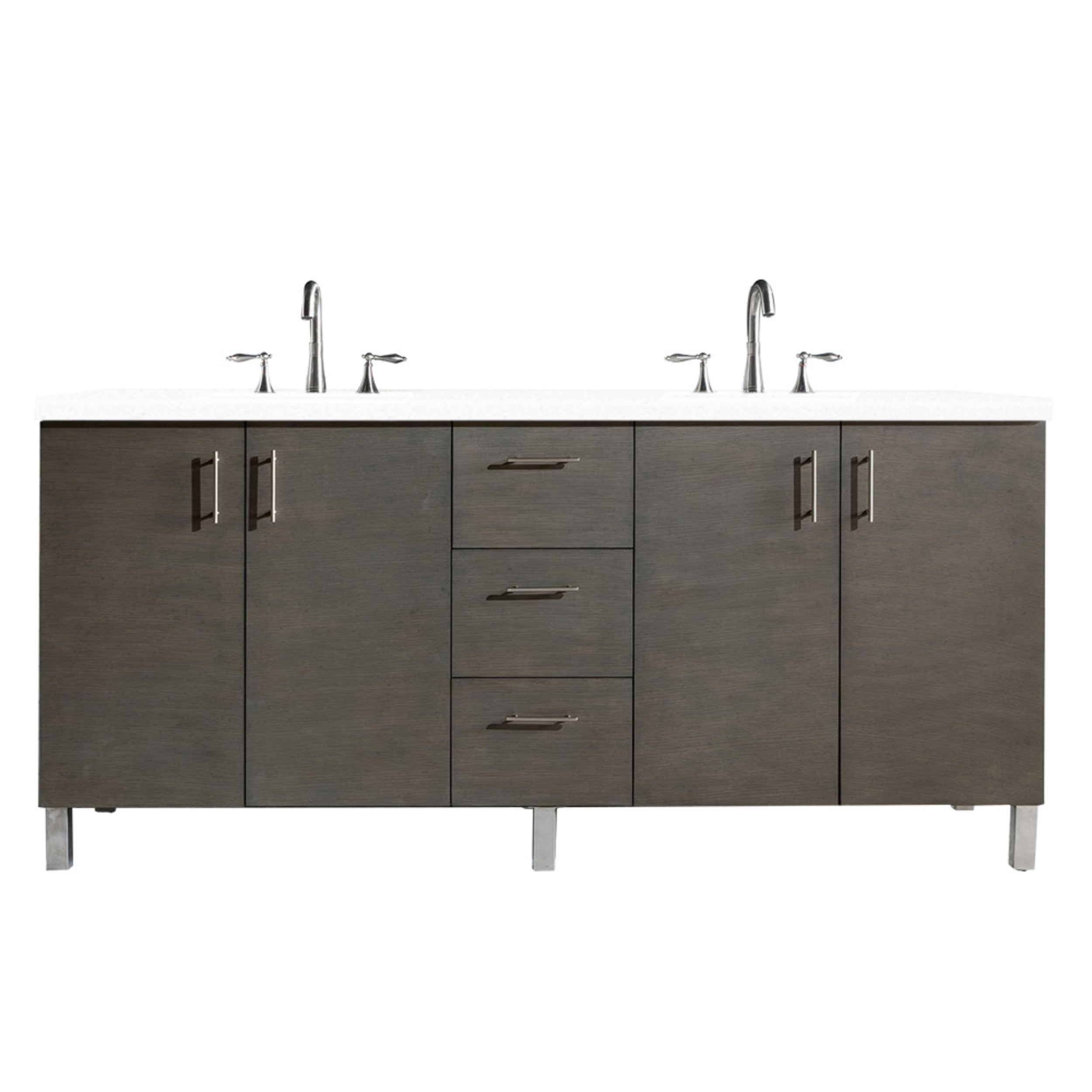 Silver Oak / White Zeus - 3 Faucet Holes