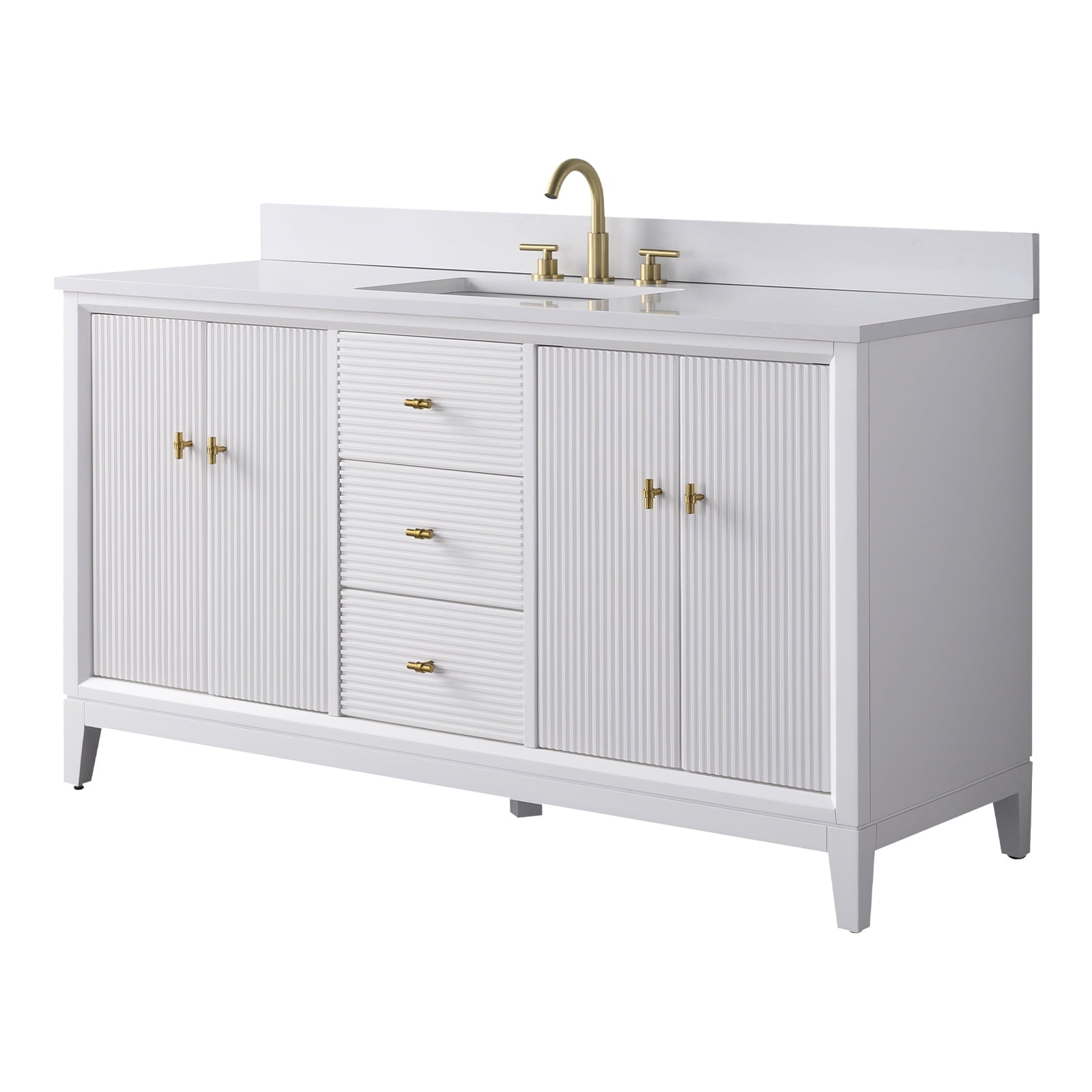 Linear White / Golden Brushed