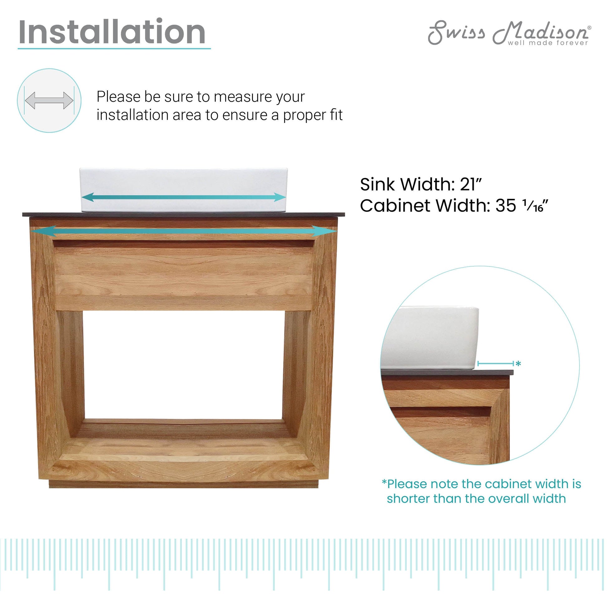 Natural Teak / White / 1-Hole