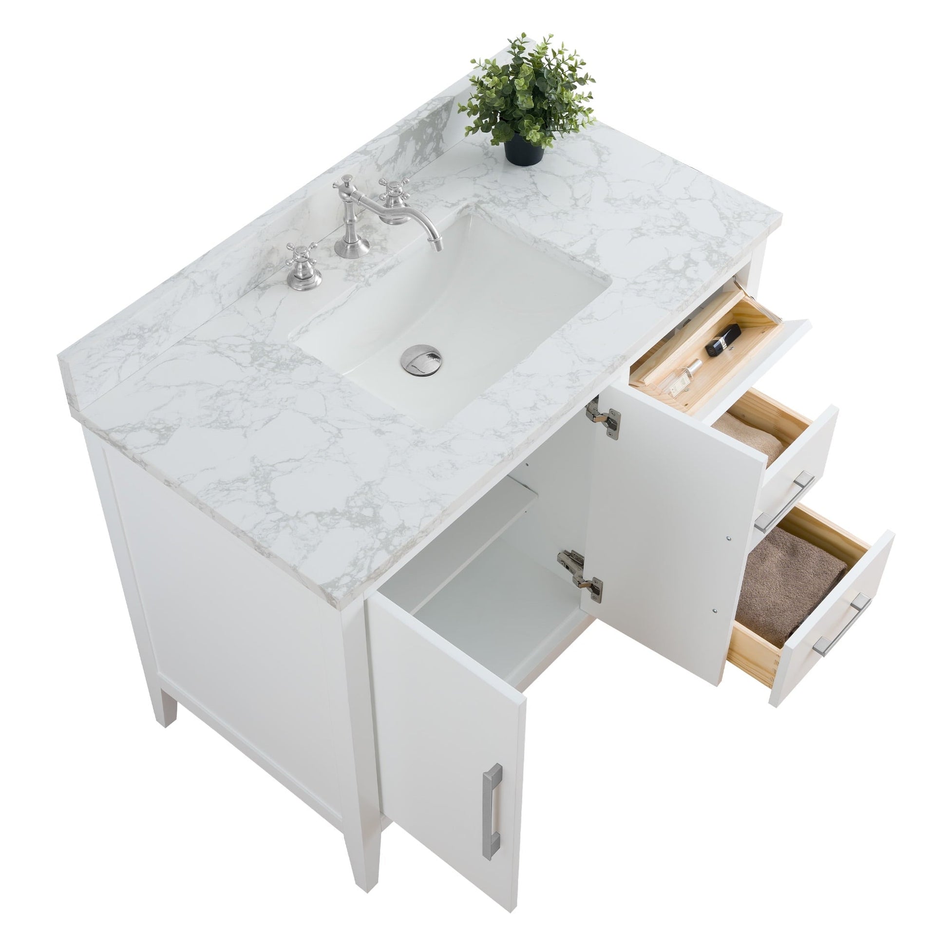 White / Brushed Nickel