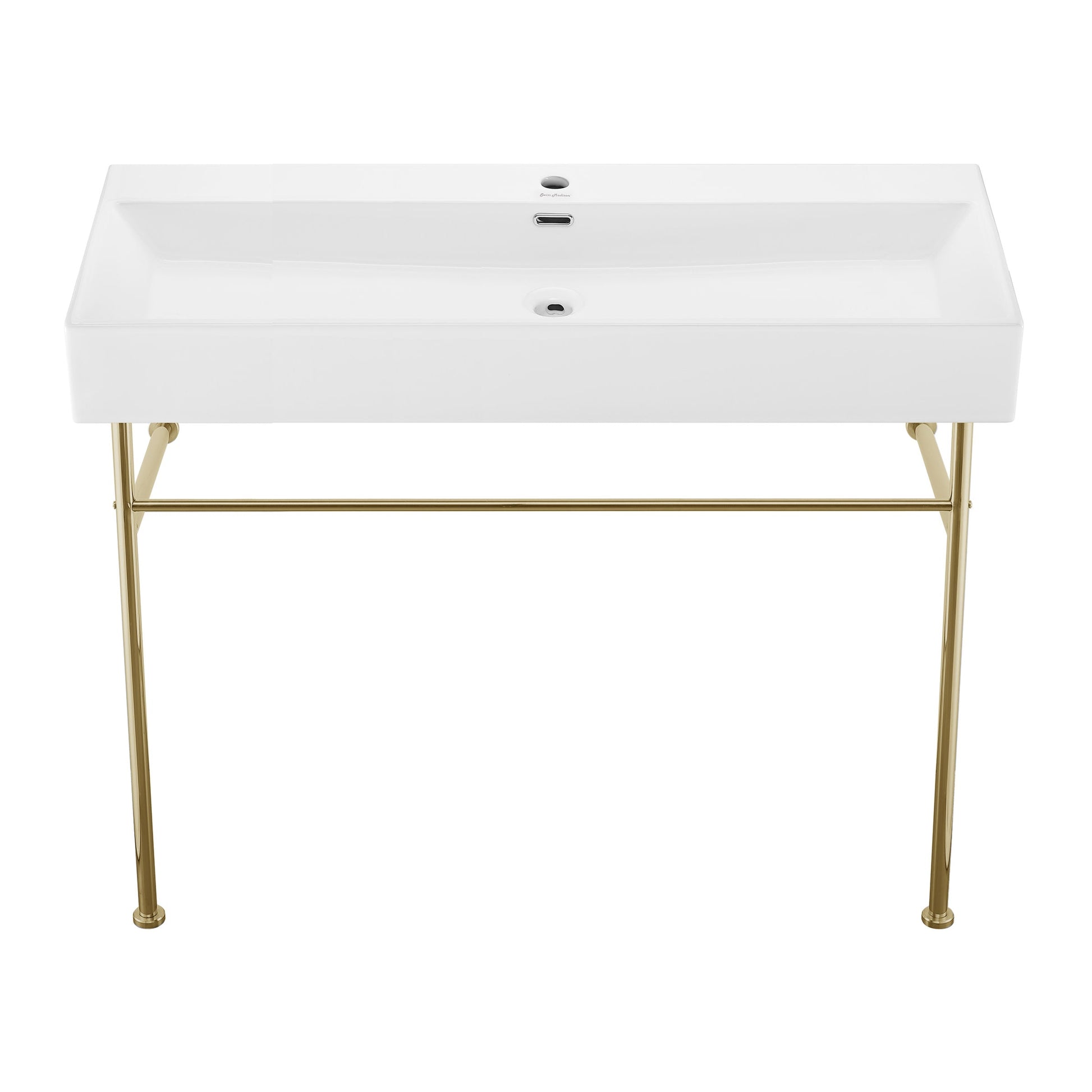 Brsuhed Gold / White / 1-Hole