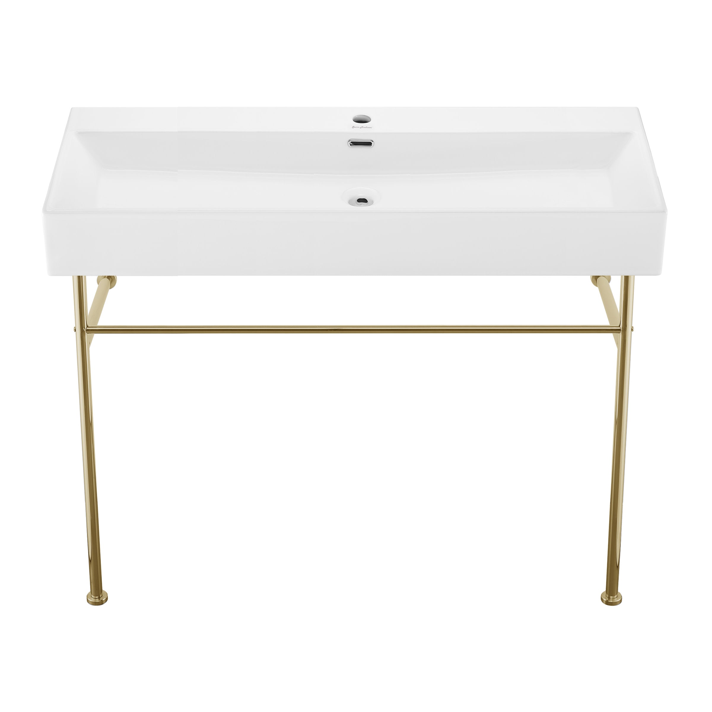Brsuhed Gold / White / 1-Hole