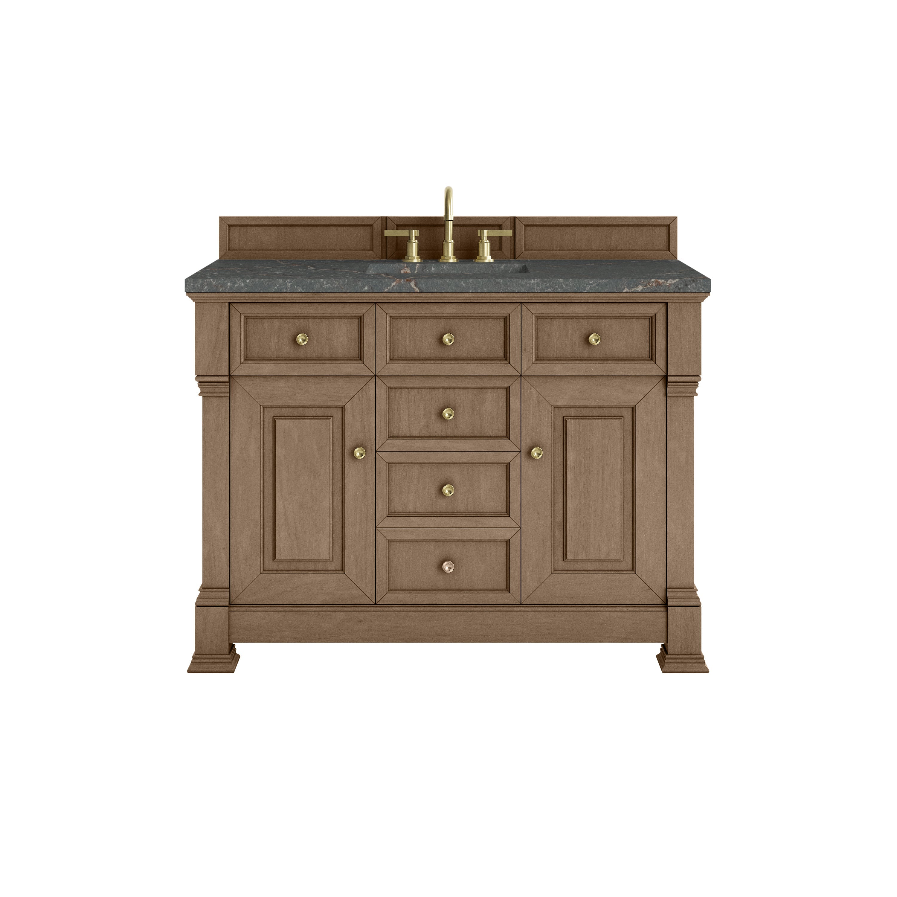 Pecan / Parisien Bleu - 3 Faucet Holes