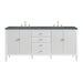 Bright White / Parisien Bleu - 3 Faucet Holes