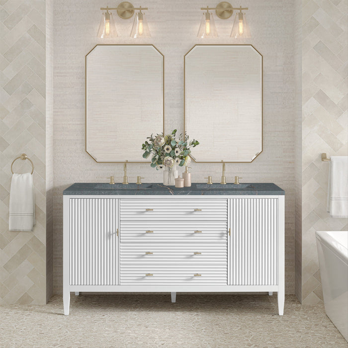 Bright White / Parisien Bleu - 3 Faucet Holes