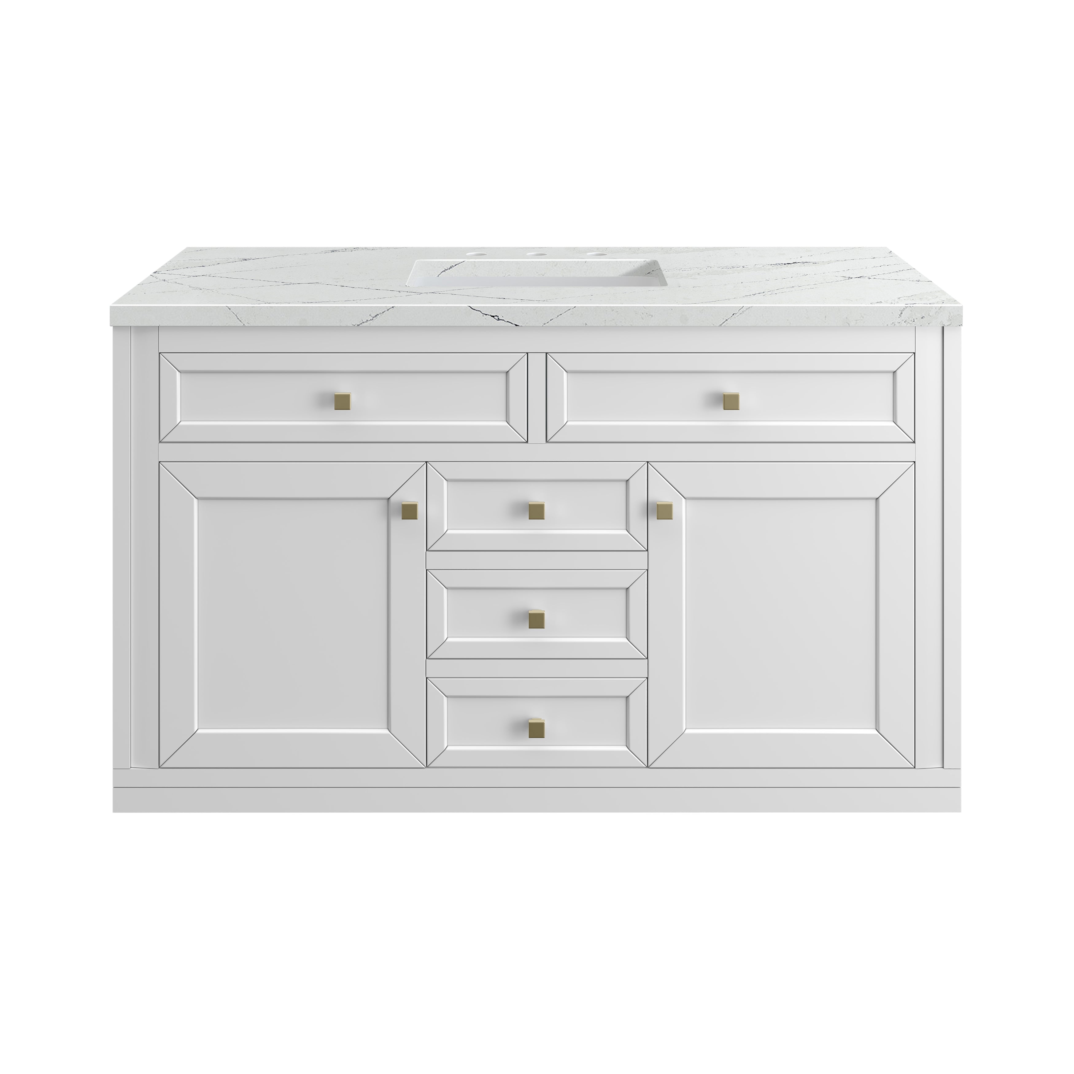 Glossy White / Ethereal Noctis - 3 Faucet Holes