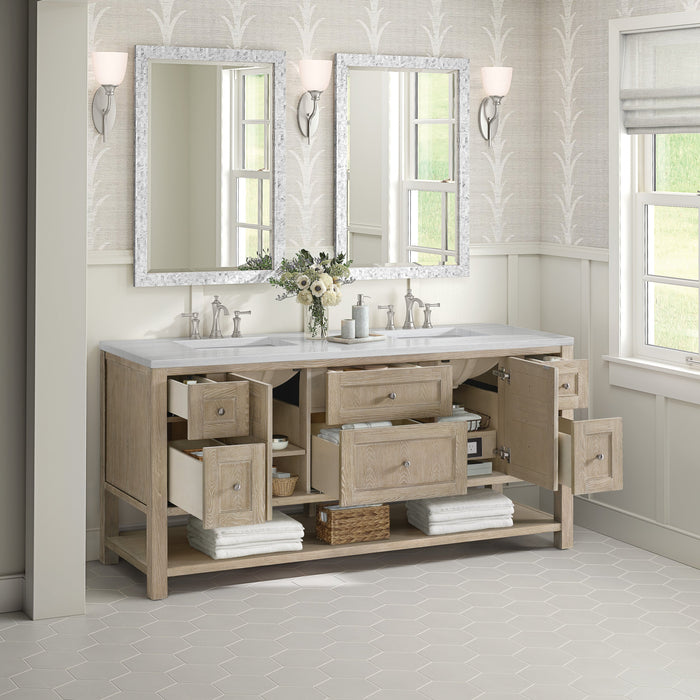 Whitewashed Oak / Arctic Fall - 3 Faucet Holes