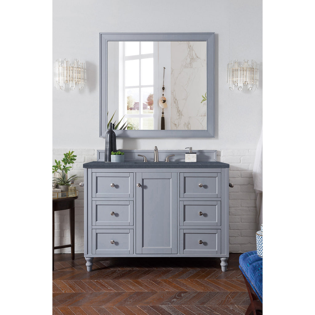 Silver Gray / Charcoal Soapstone - 3 Faucet Holes