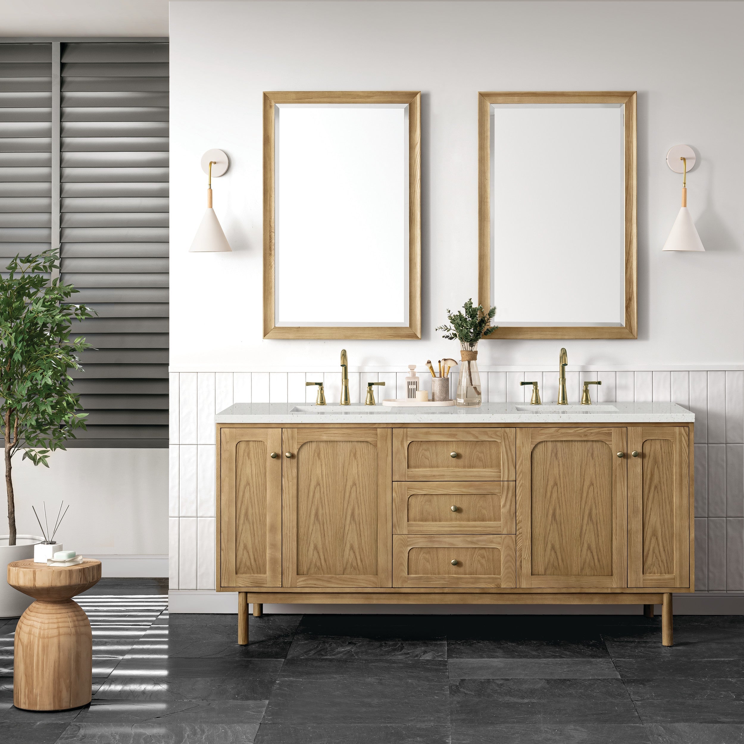 Light Natural Oak / Lime Delight - 3 Faucet Holes
