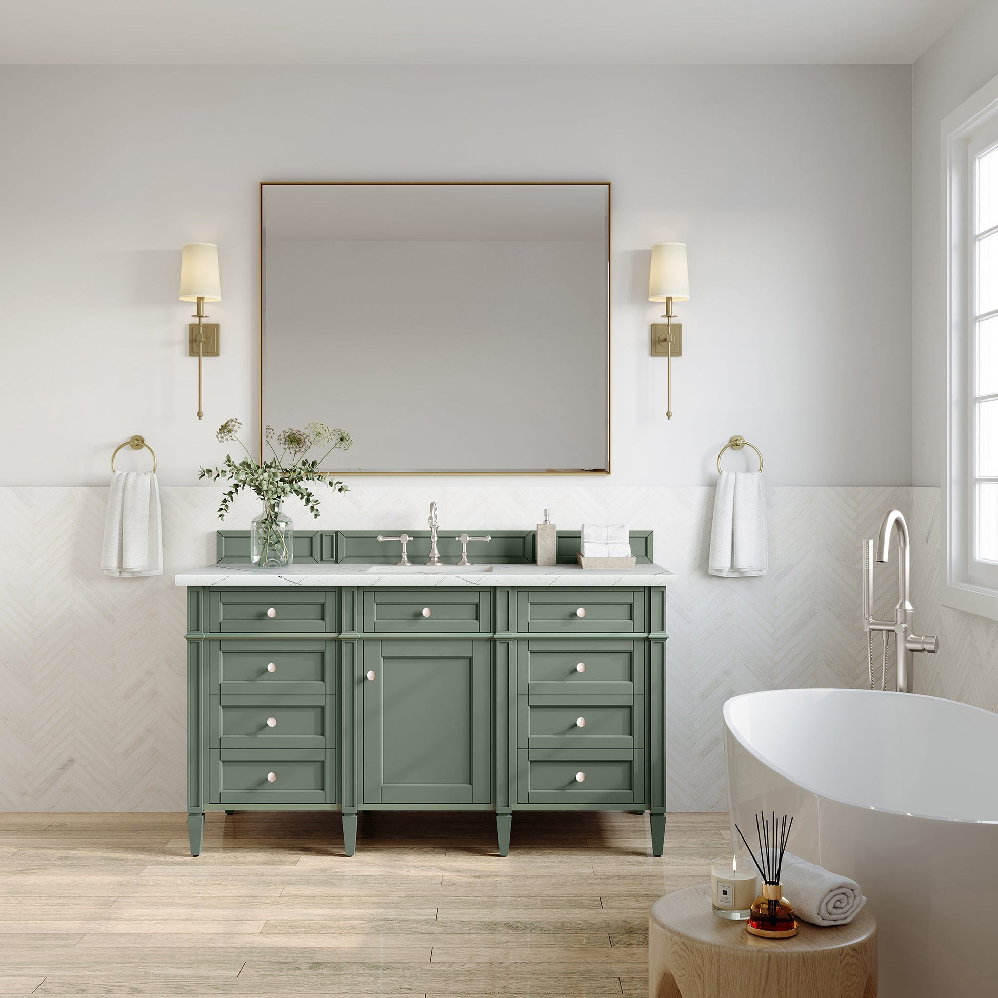 Smokey Celadon / Ethereal Noctis - 3 Faucet Holes