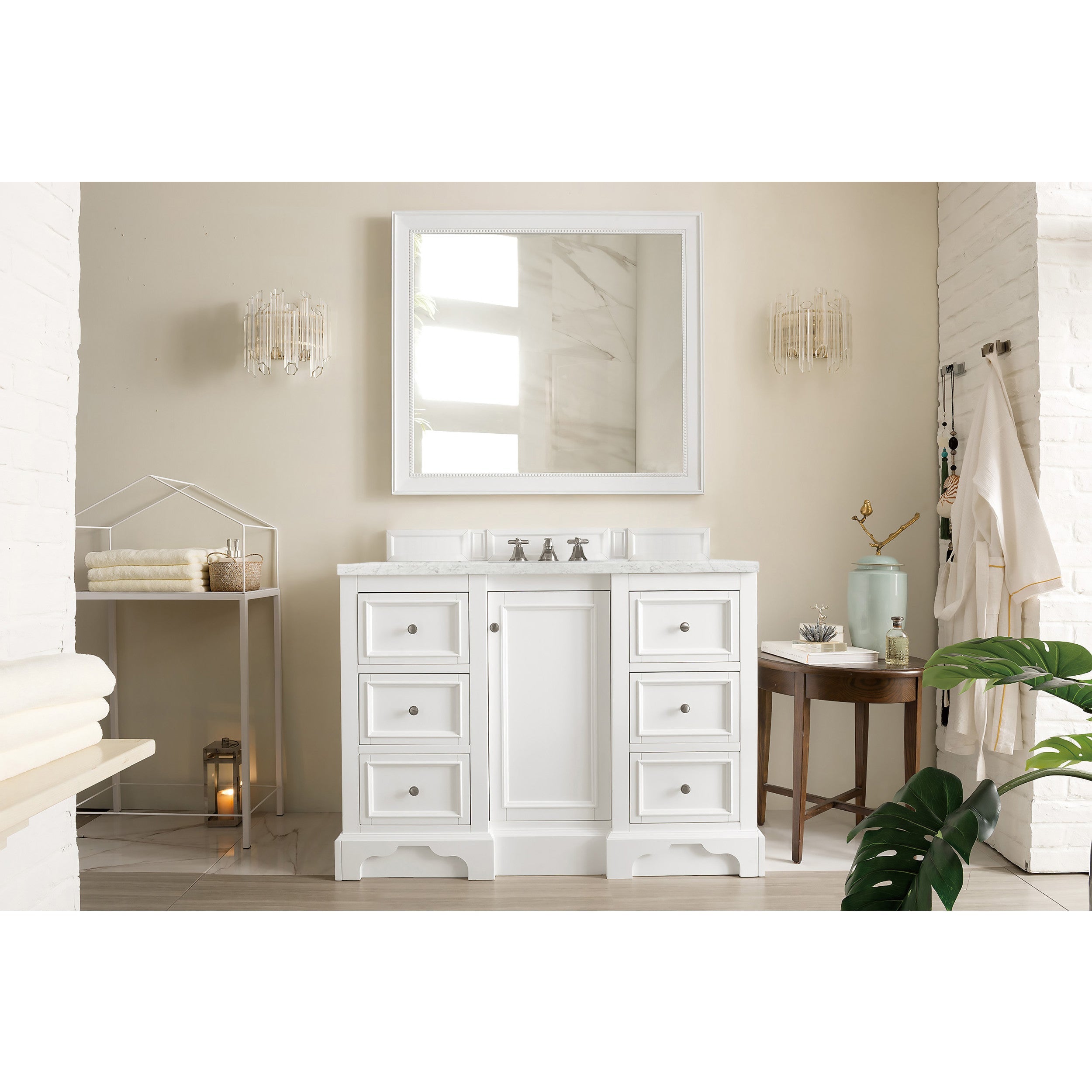 Bright White / Eternal Jasmine Pearl - 3 Faucet Holes