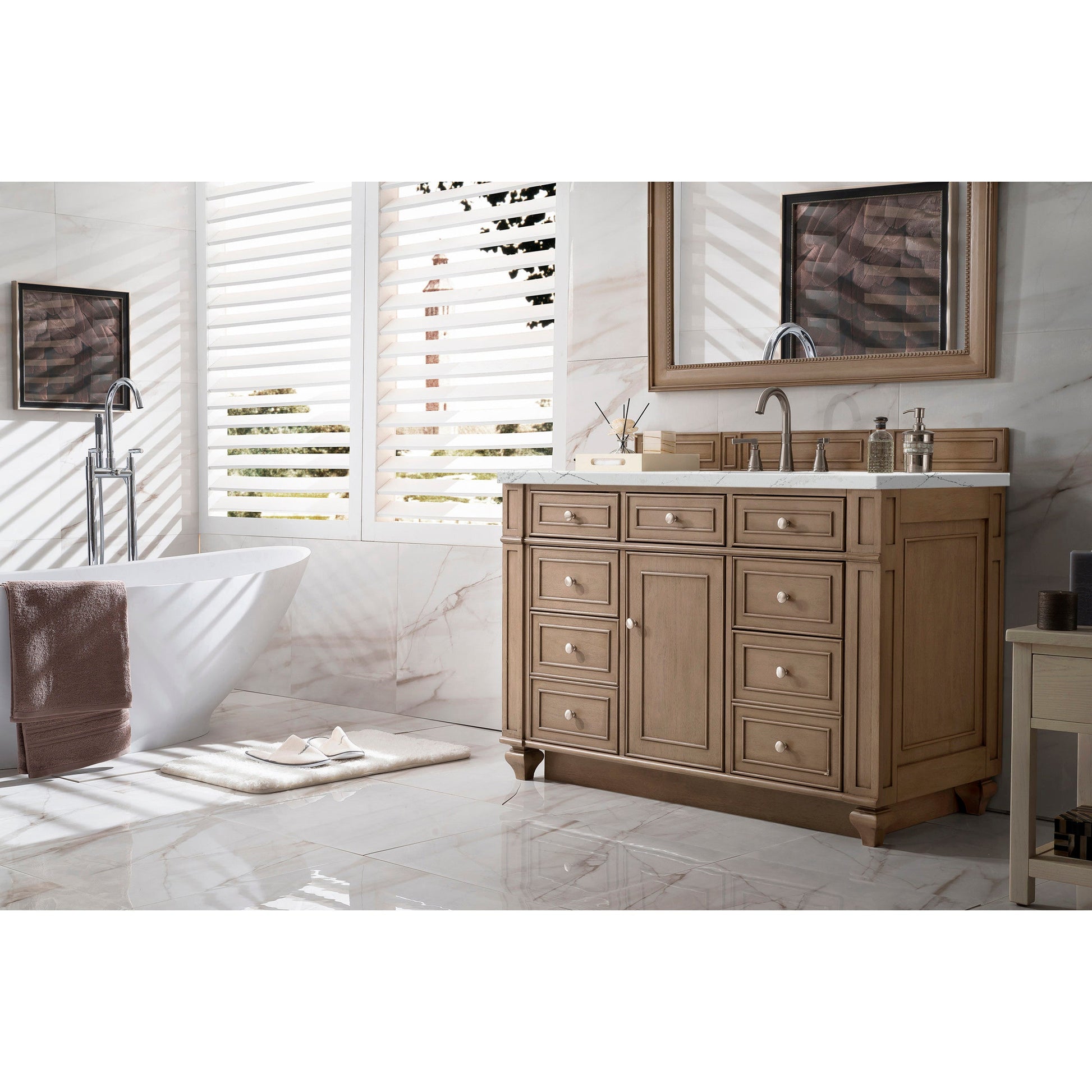 Whitewashed Walnut / Ethereal Noctis - 3 Faucet Holes