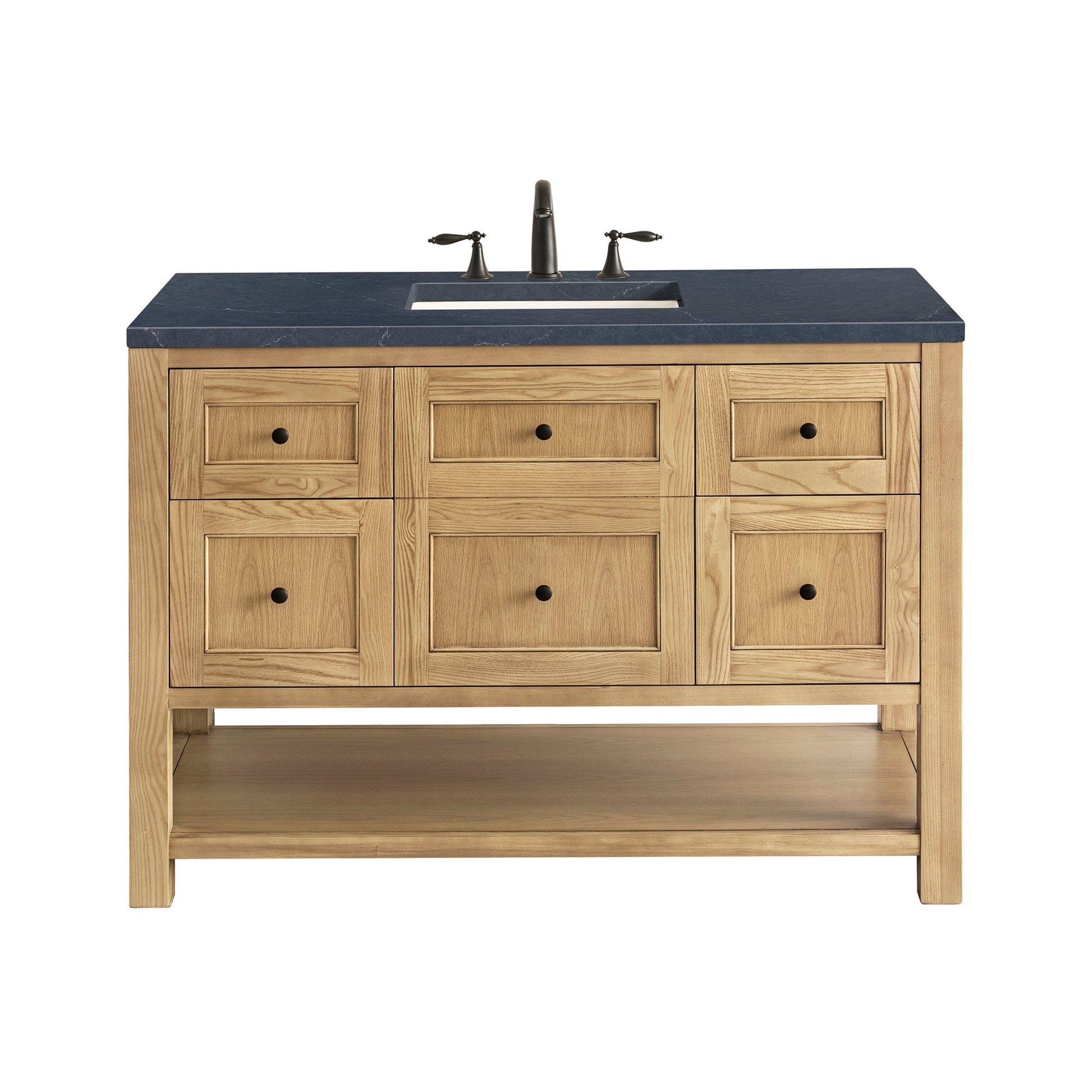 Light Natural Oak / Charcoal Soapstone - 3 Faucet Holes