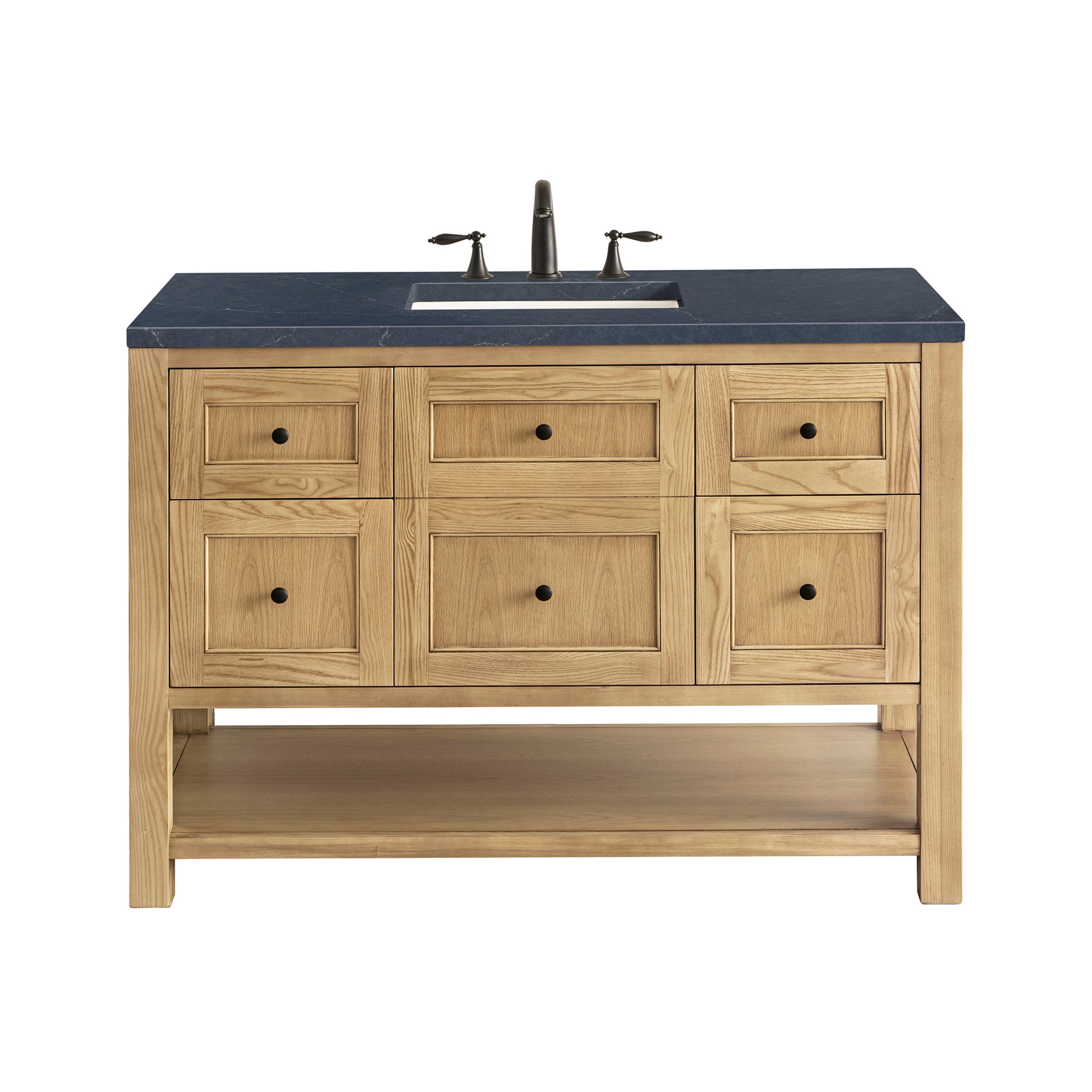 Light Natural Oak / Charcoal Soapstone - 3 Faucet Holes