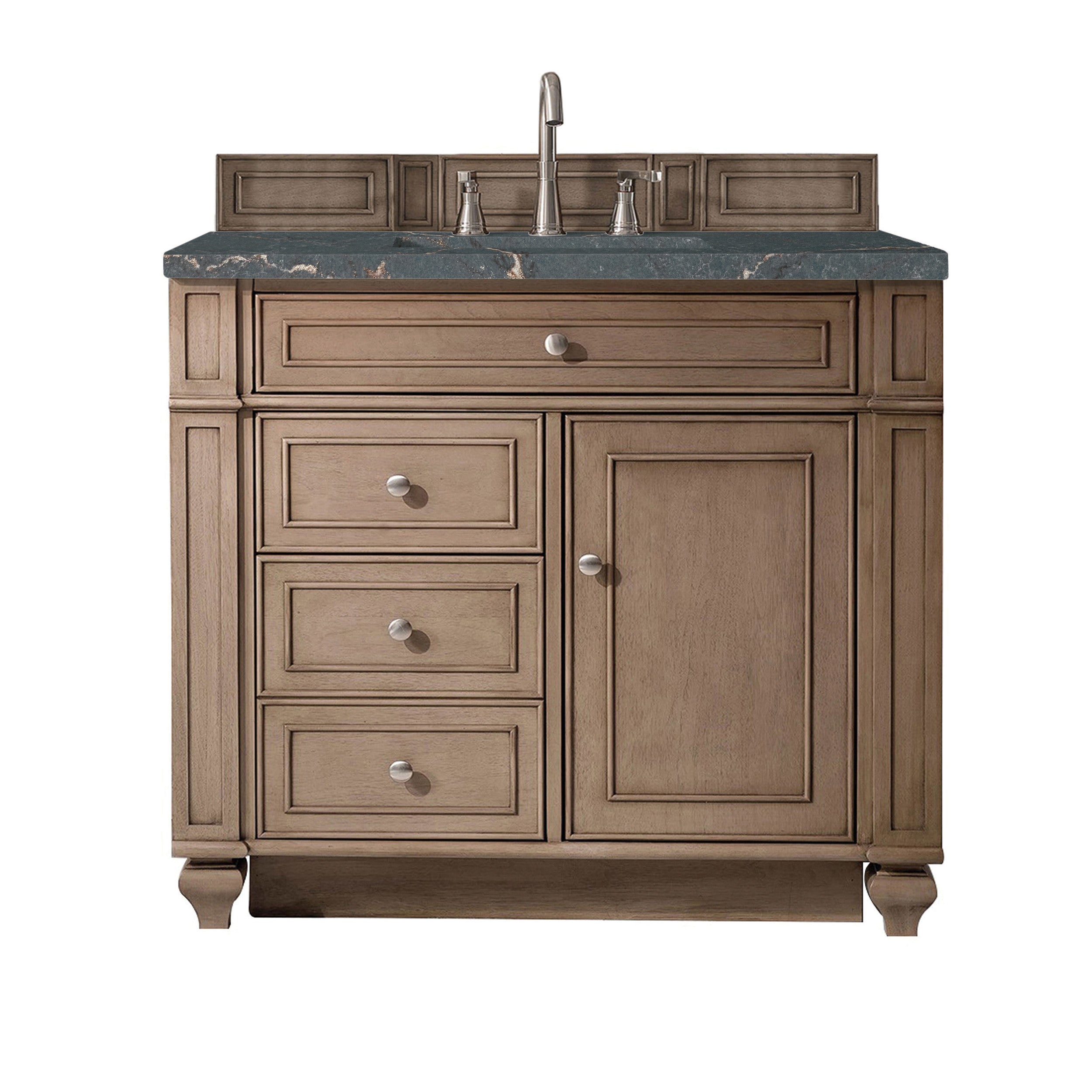 Whitewashed Walnut / Parisien Bleu - 3 Faucet Holes